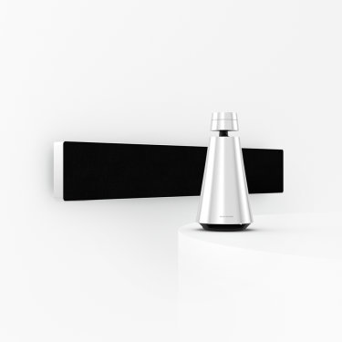 Beosound Stage and Beosound 1 in natural aluminium