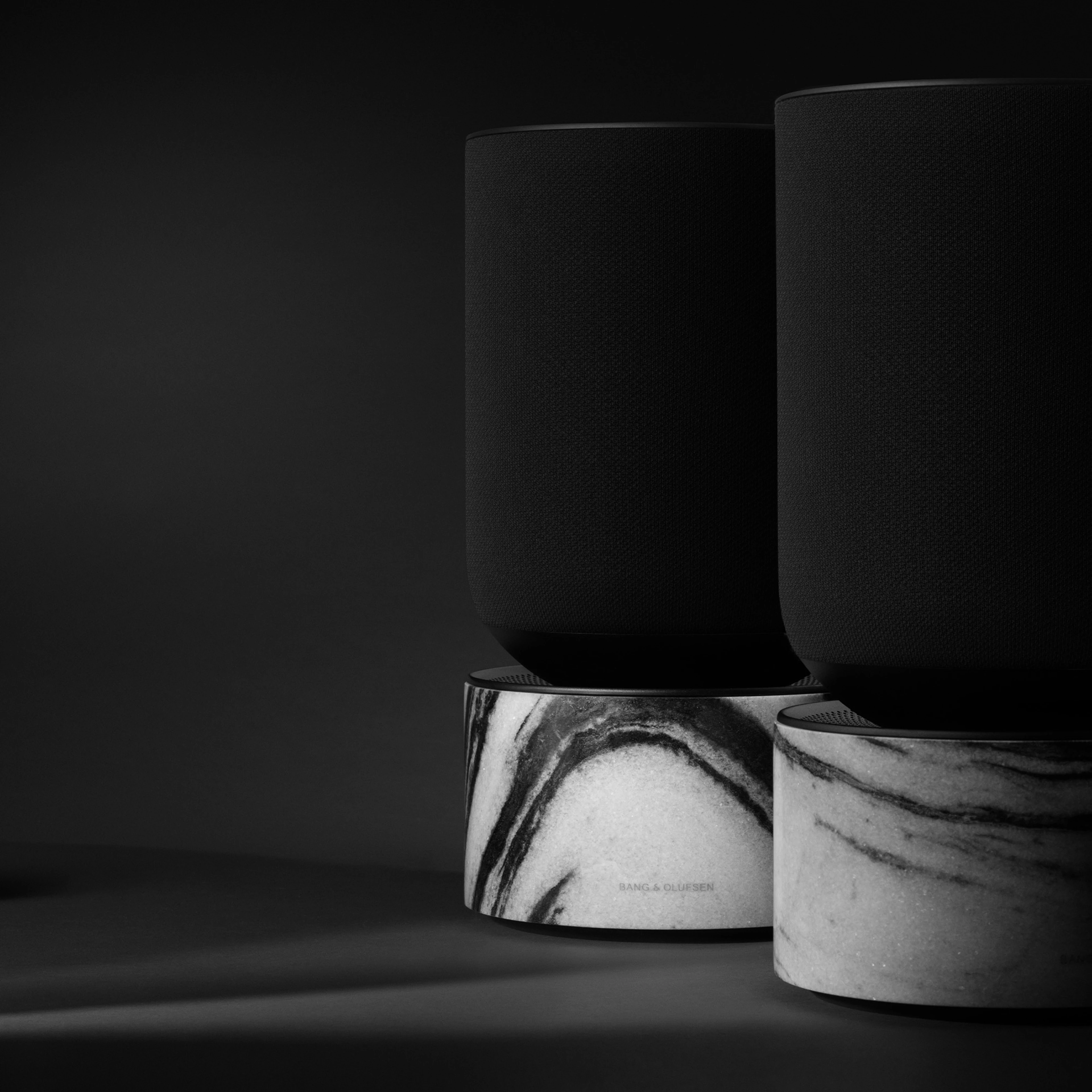 Stereo pair of Beosound Balance Marbled Black