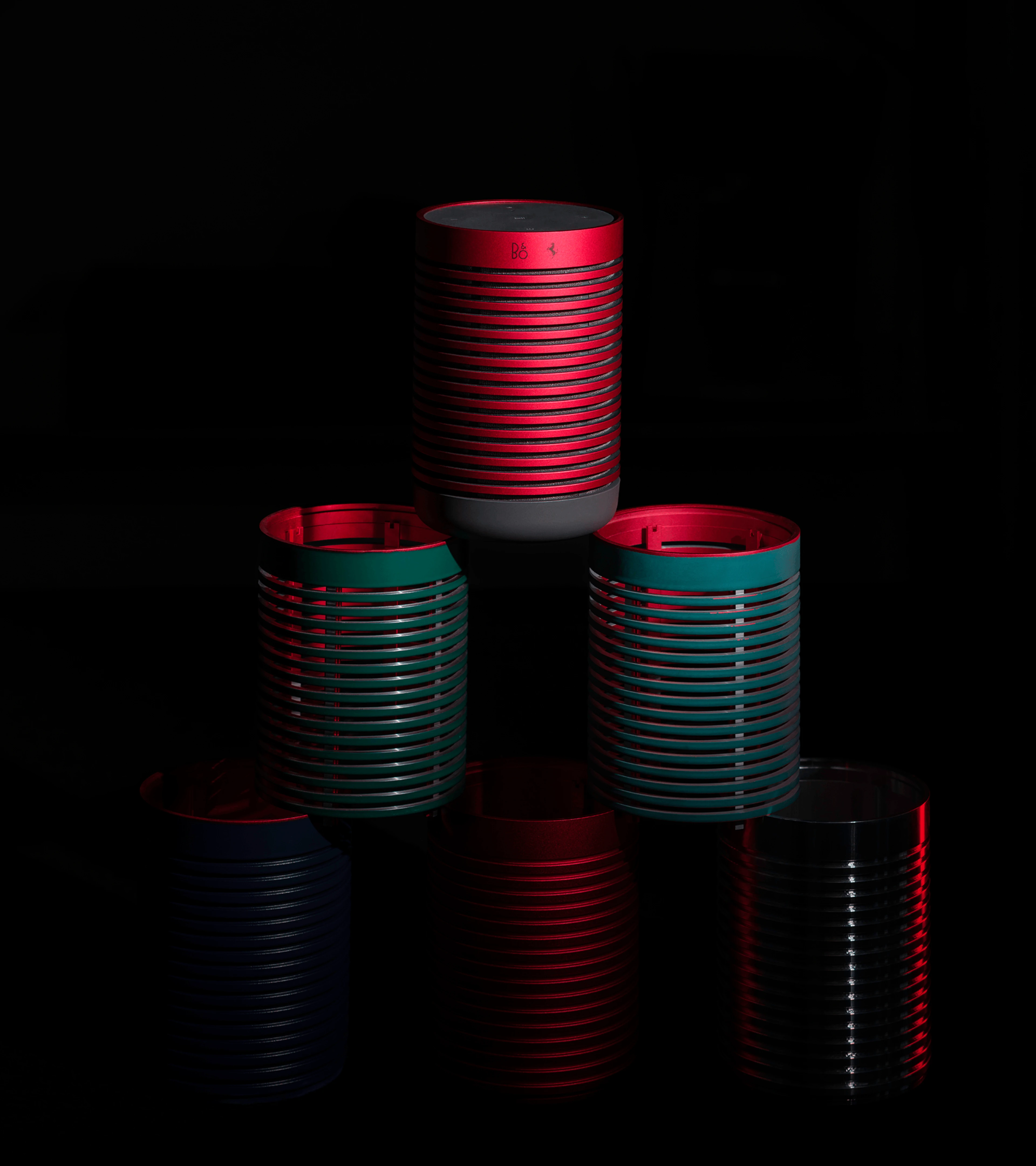 Beosound Explore Ferrari edition stacked
