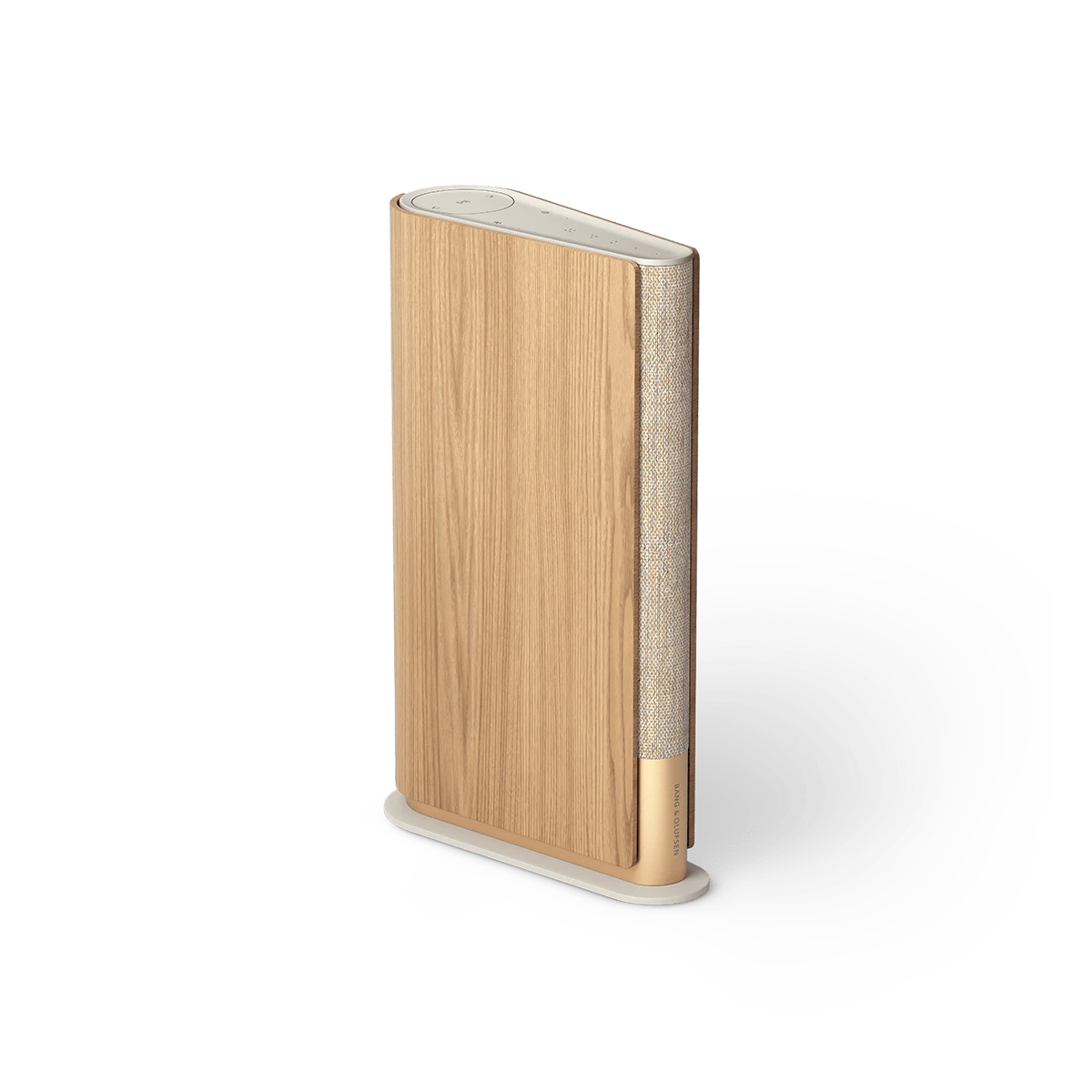 Beosound Emerge Gold Tone with Cradle to Cradle Bronze certificate logo