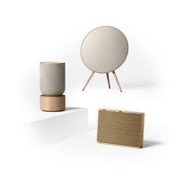 Beosound Balance, Beosound Level and Beoplay A9 in Gold