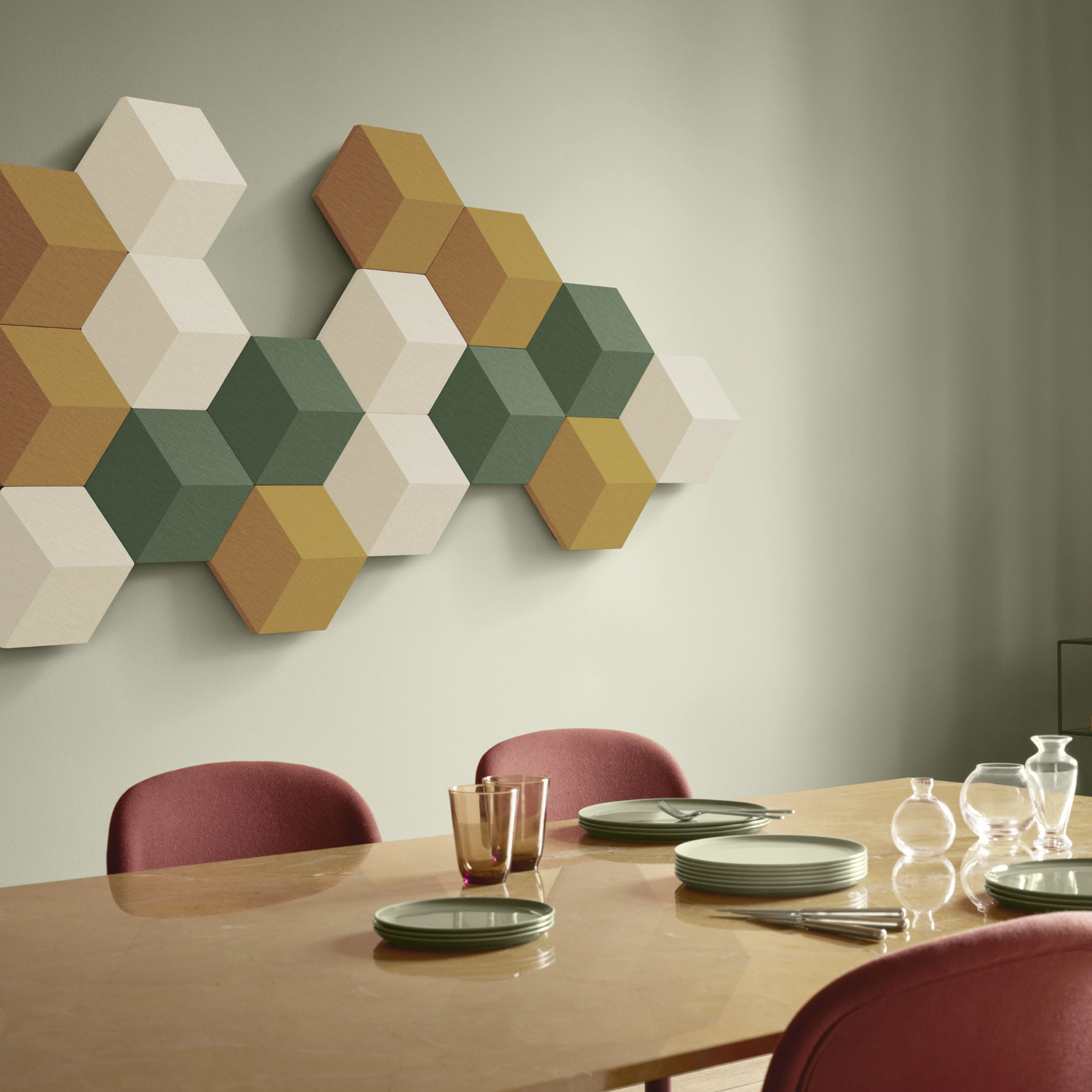 Image of Beosound Shape on the wall in room