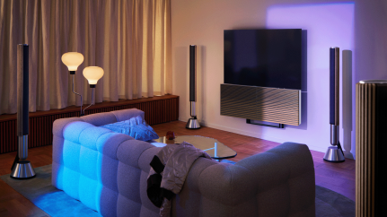 Beosound and Beovision product in a living room 