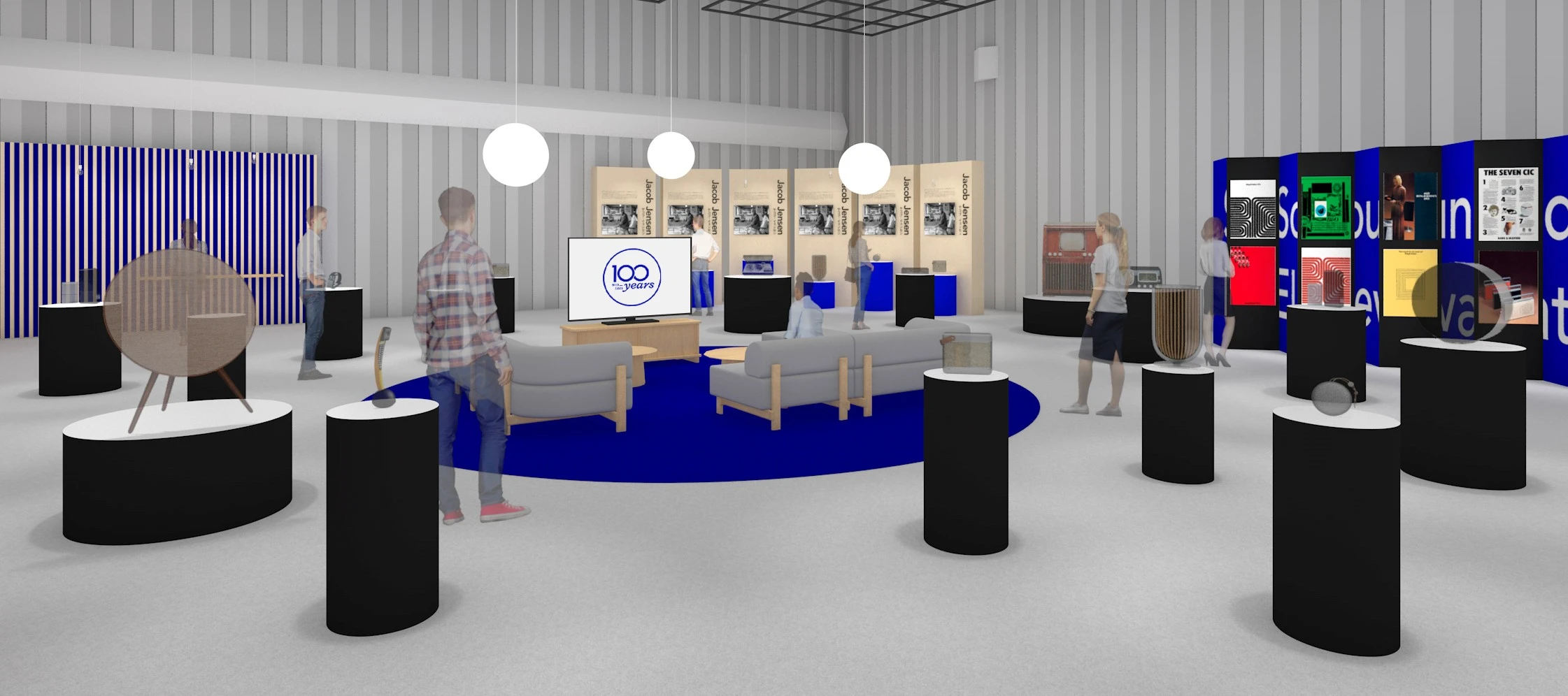 Bang & Olufsen 100周年記念 展覧会会場のイメージ