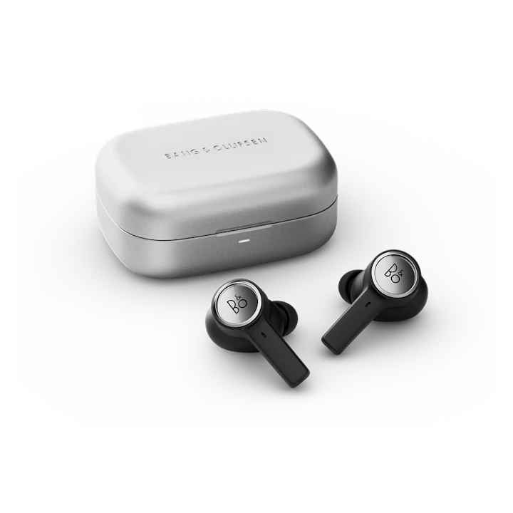 Beoplay Eleven High-fidelity ANC earbuds Beoplay Eleven in Natural Aluminium with case and earbuds next to each other
