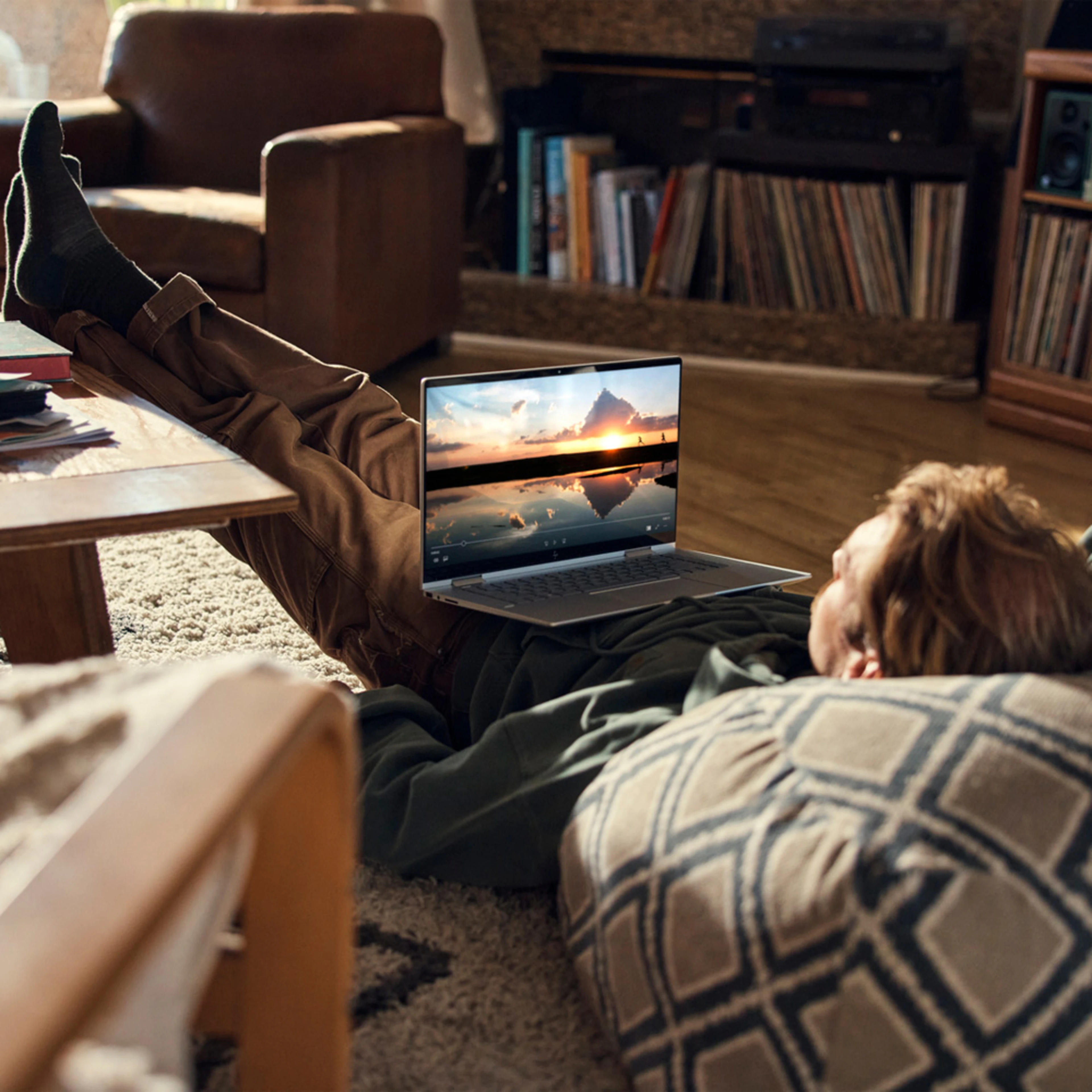 Image of guy with HP Laptop
