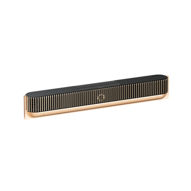 Beosound Theatre SOUNDBAR in Gold seitlich