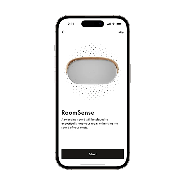 Screenshot of Beosound A5 in Bang & Olufsen App