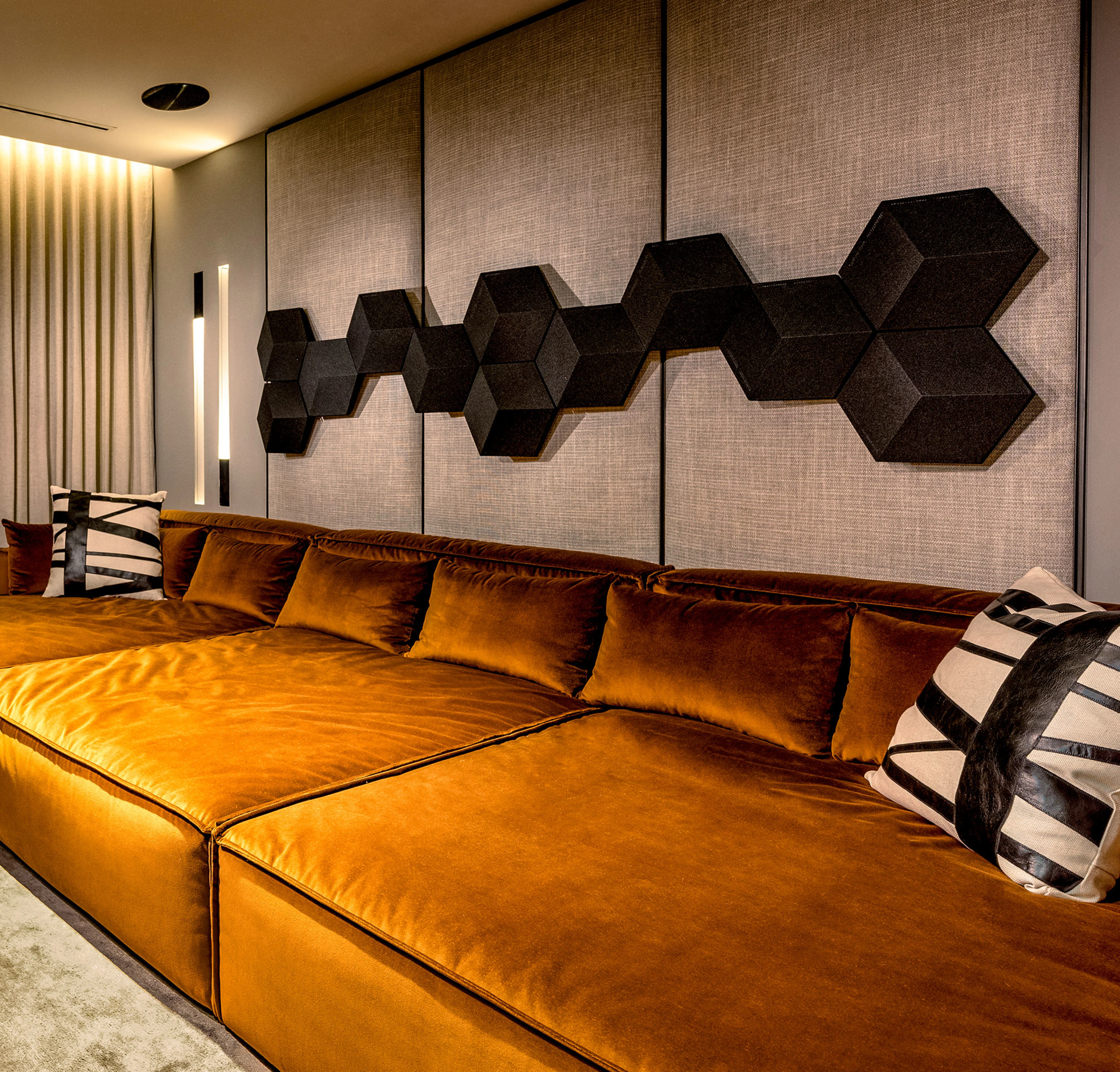 Beosound Shape in Caroline's home theatre