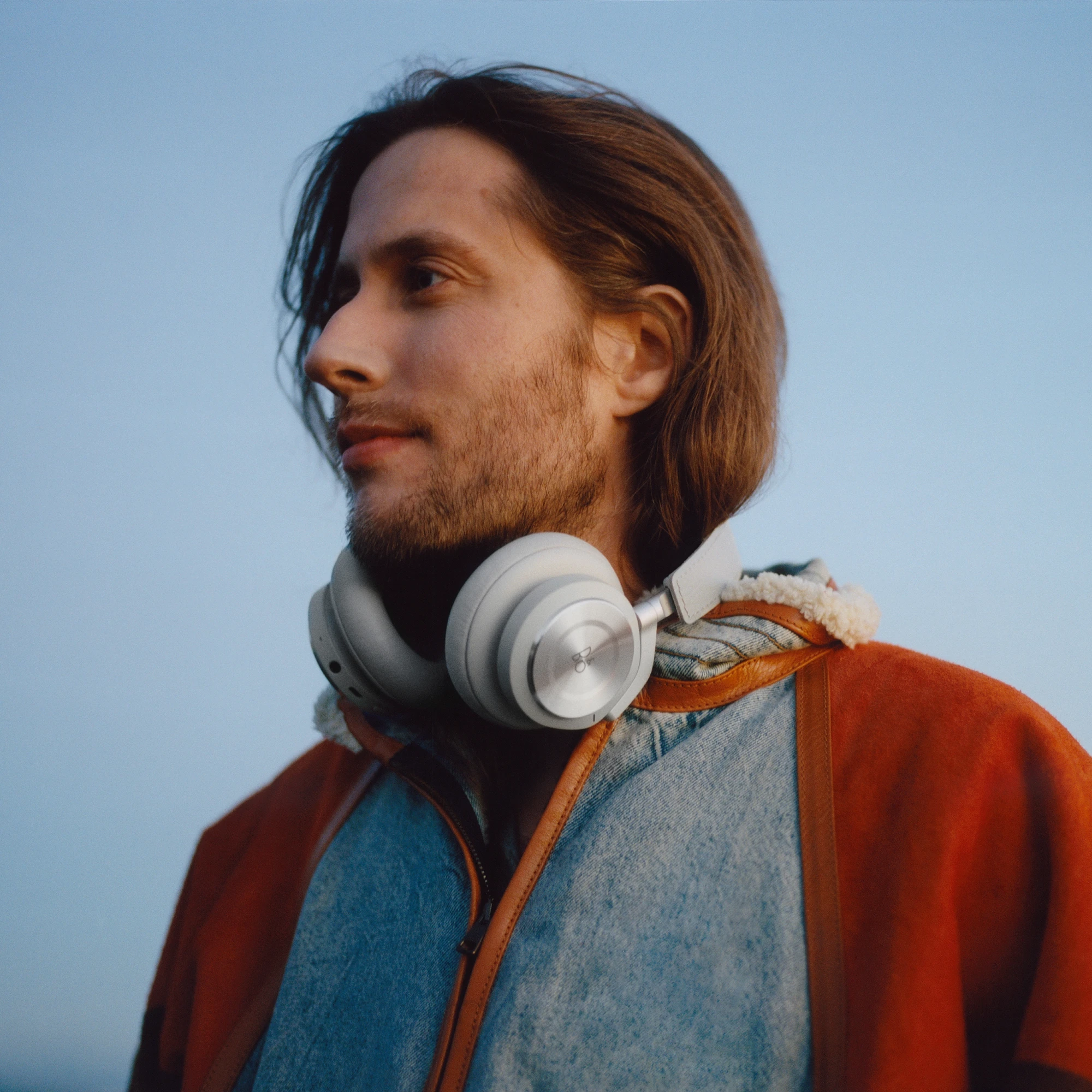 Producer wearing beoplay rimowa