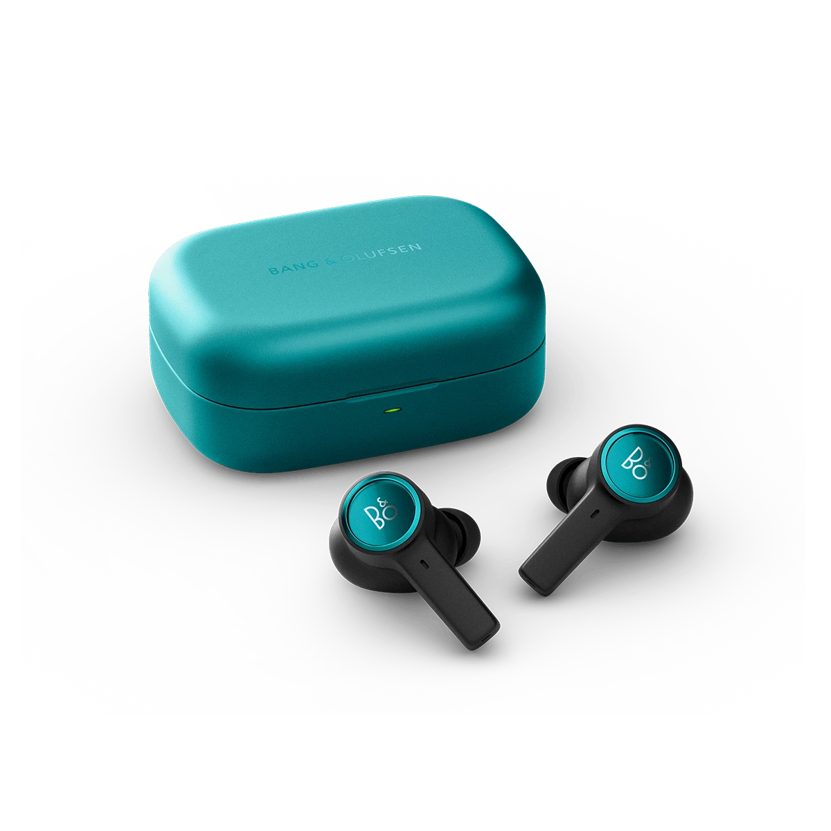 Beoplay EX next to charging case