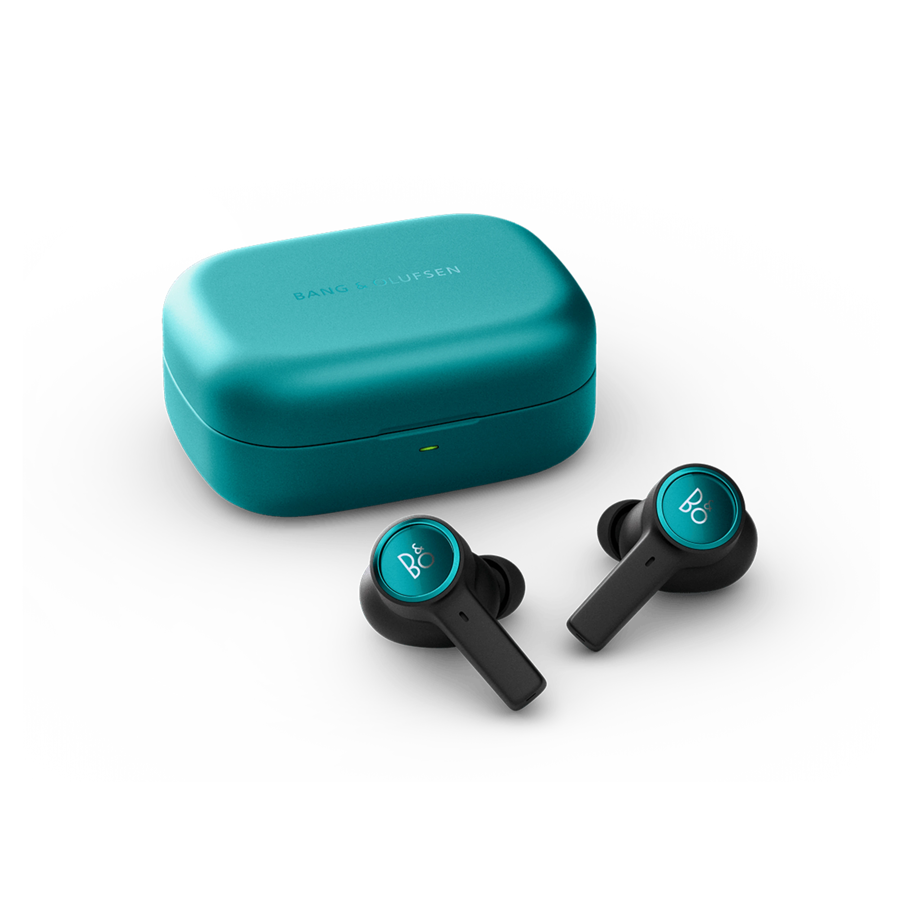 Beoplay EX next to charging case