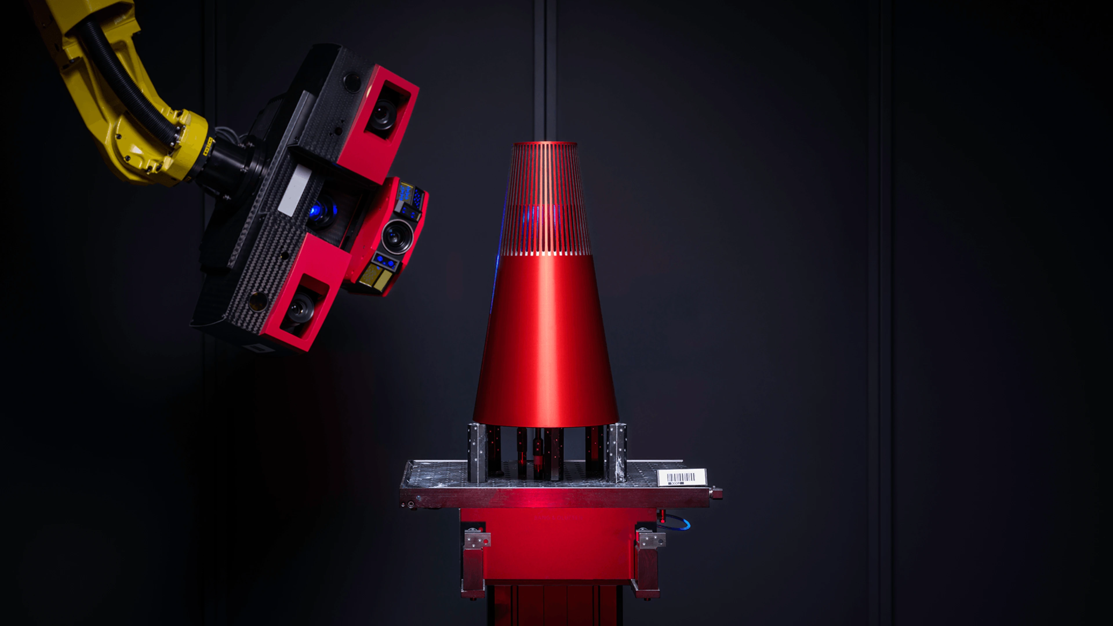 Ferrari Collection Beosound 2 being coloured in red