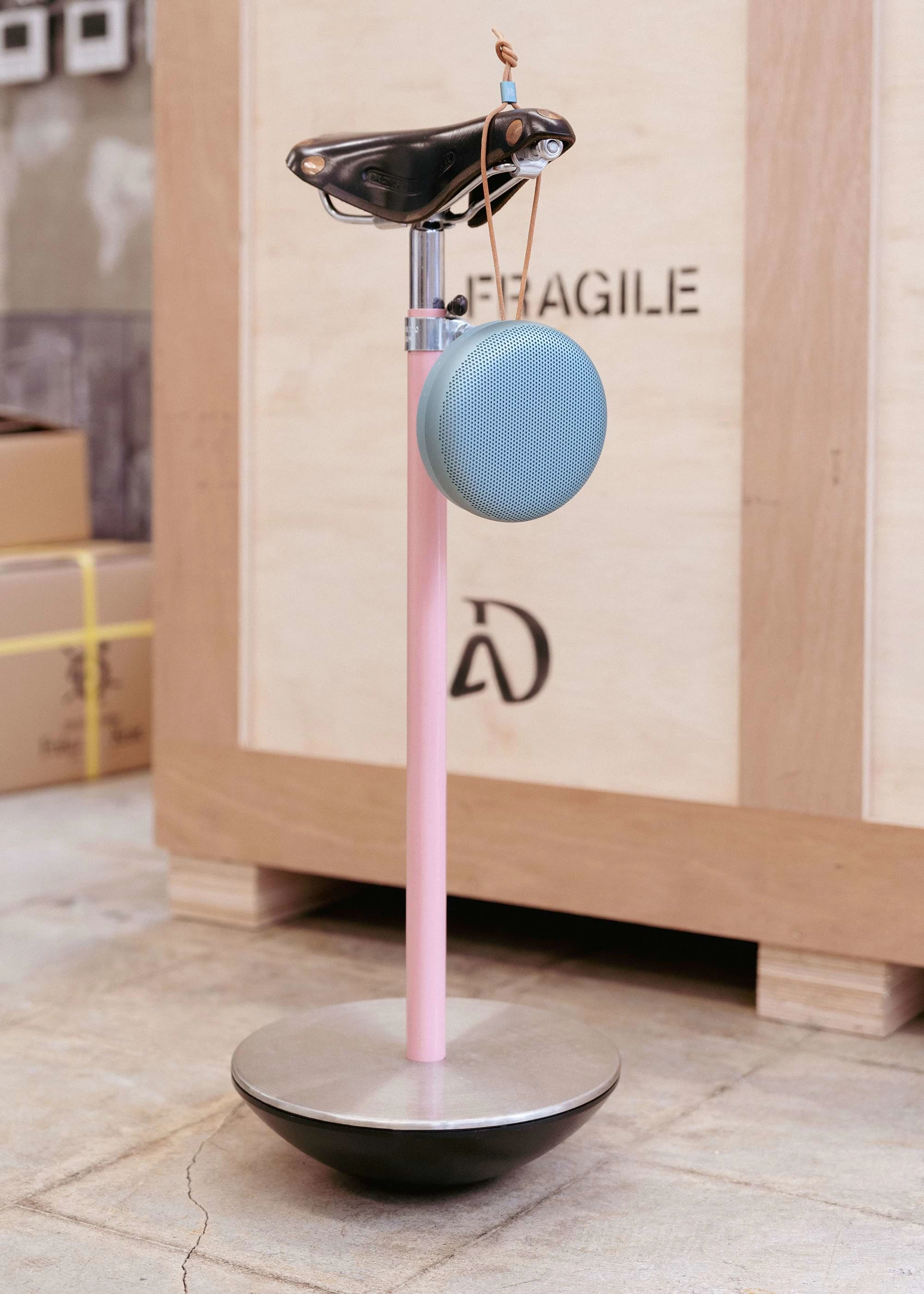 Beosound A1 in a warehouse