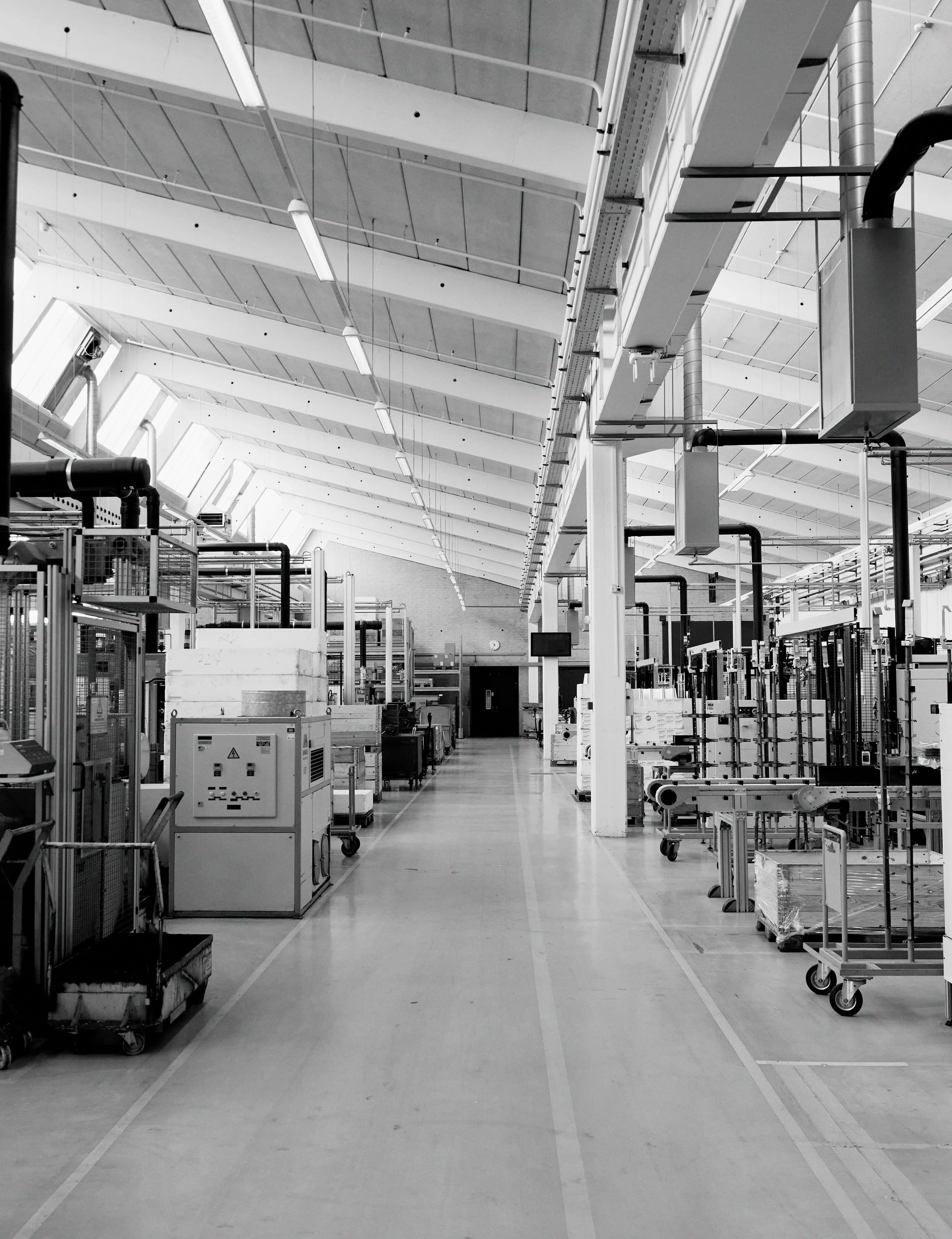 Image of the Bang & Olufsen factory hall in Struer in Denmark