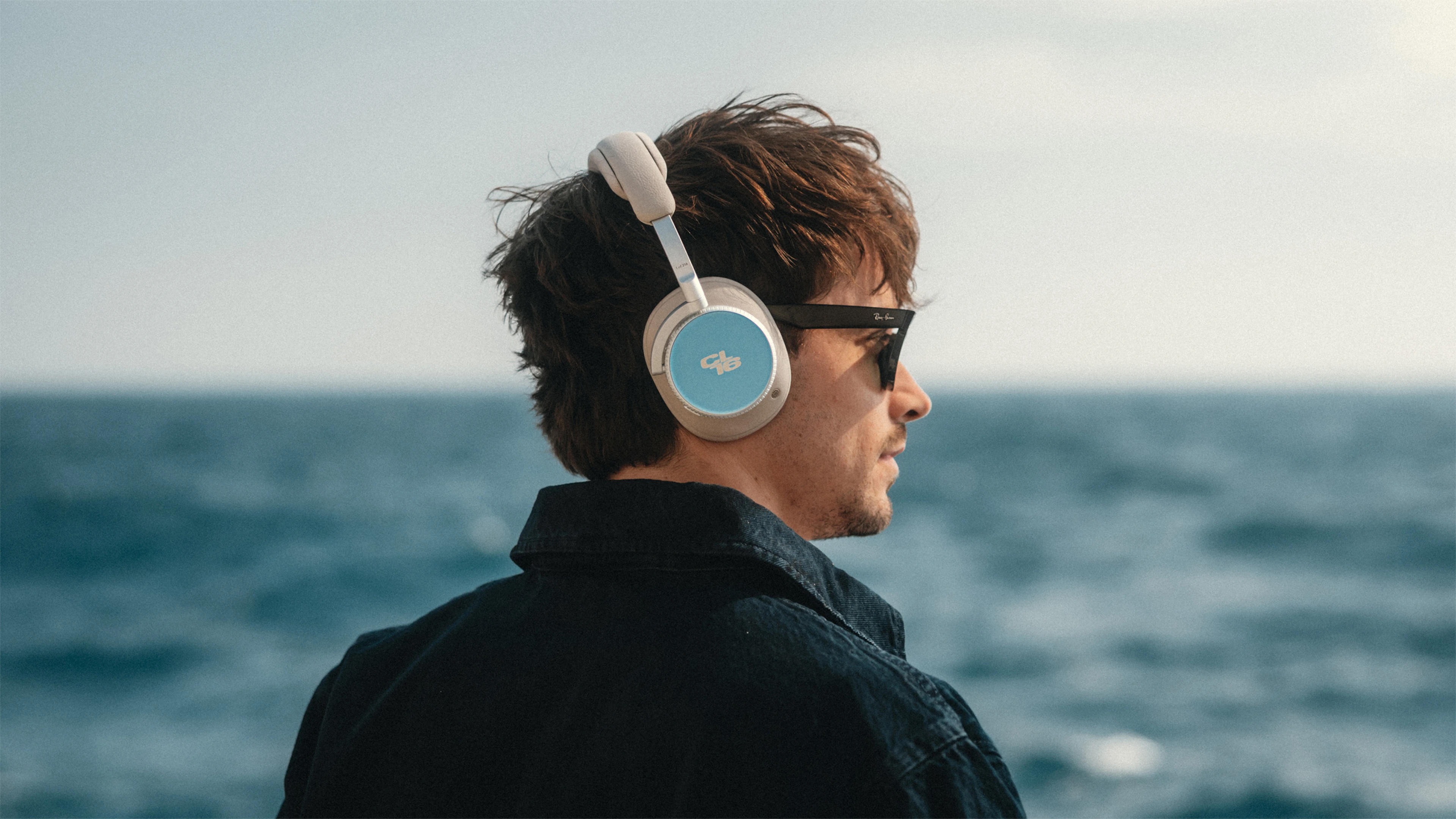 Beoplay H100 Charles Leclerc Edition worn by Charles at the beach