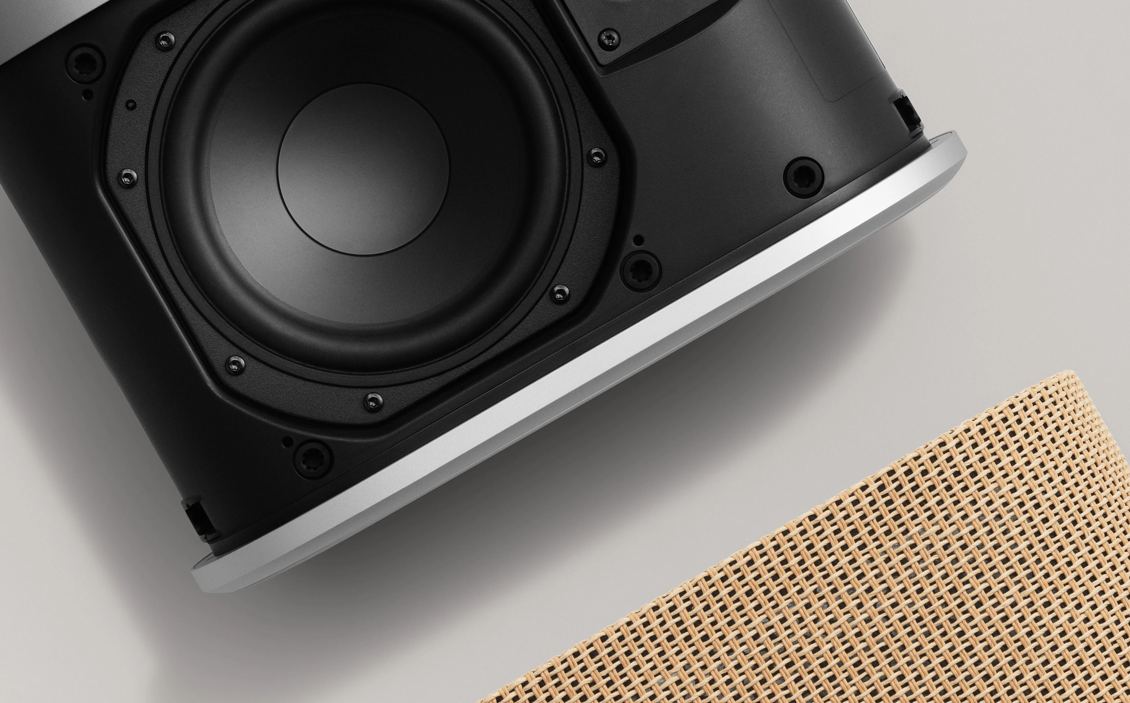 Image of Beosound A5 in Nordic Weave from the inside