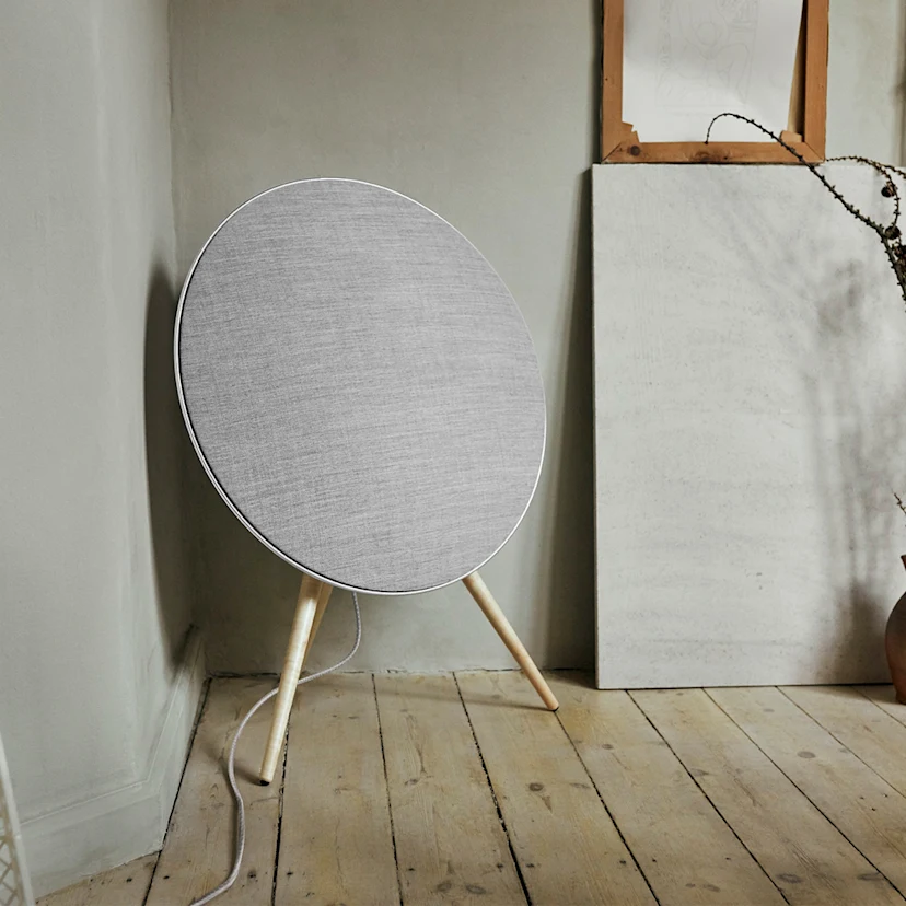 Beoplay A9 speaker places in a living room