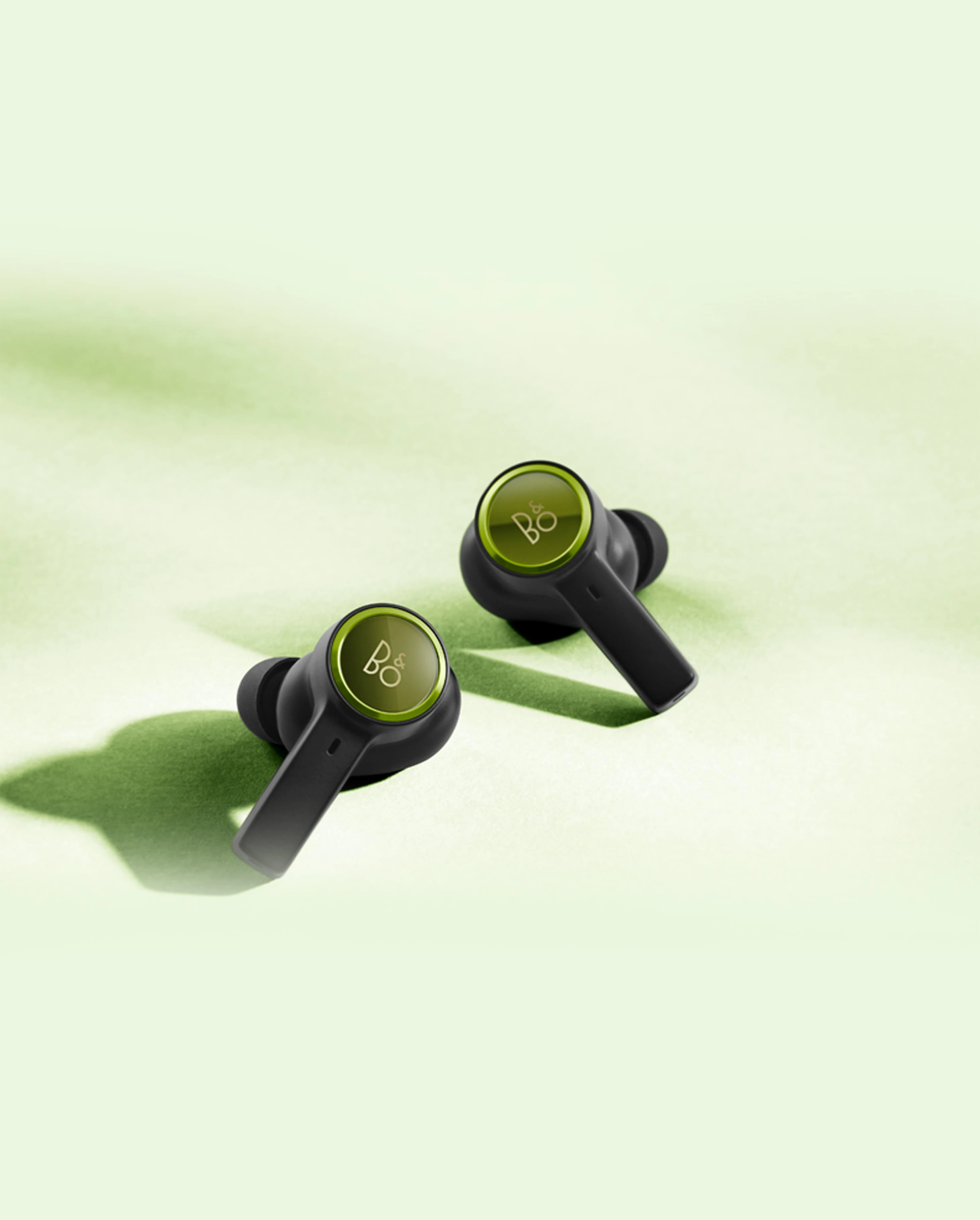 Image of Beoplay EX Atelier Editions earbuds in the limited colour Lime Green