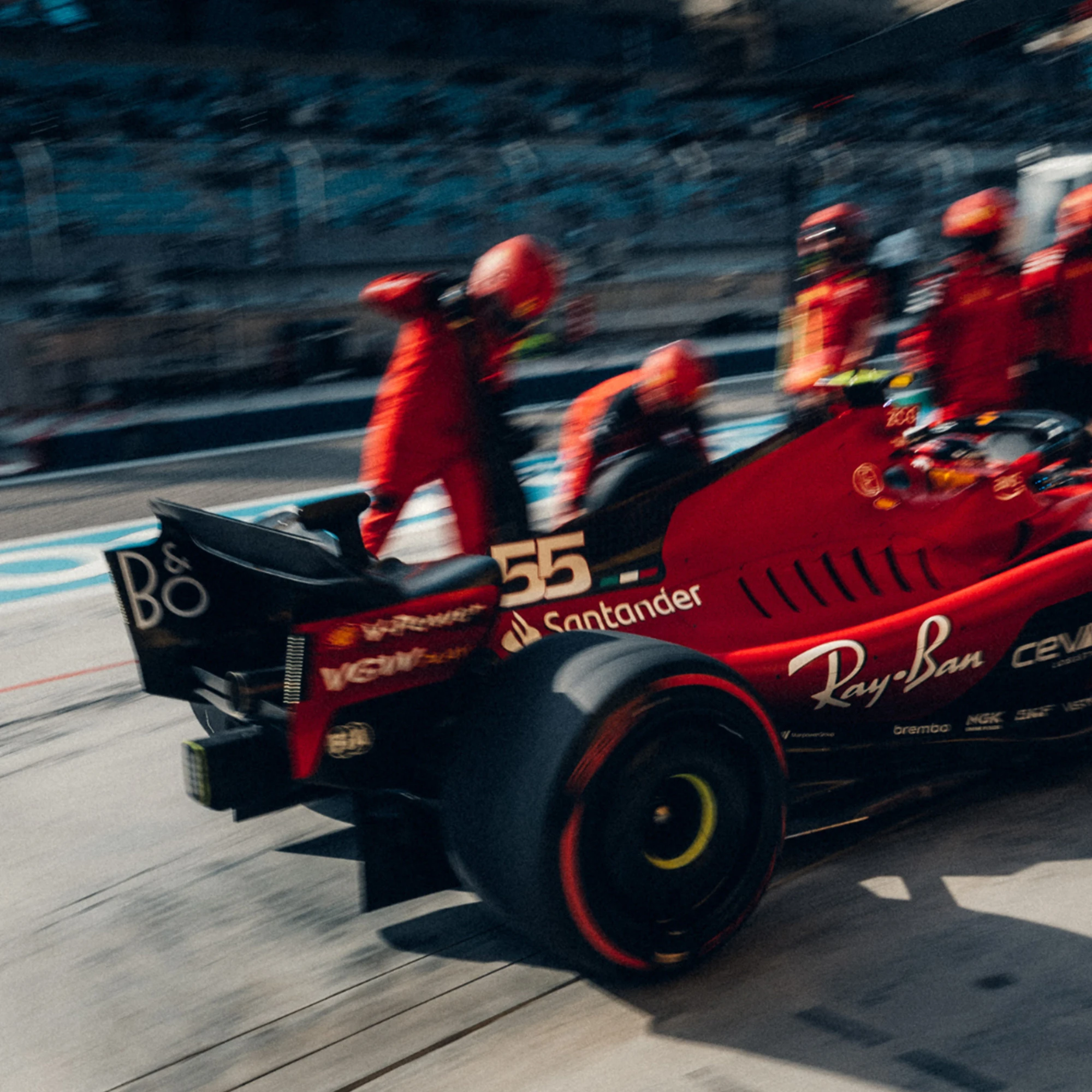 Ferrari pitstop during a F1 Grand Prix
