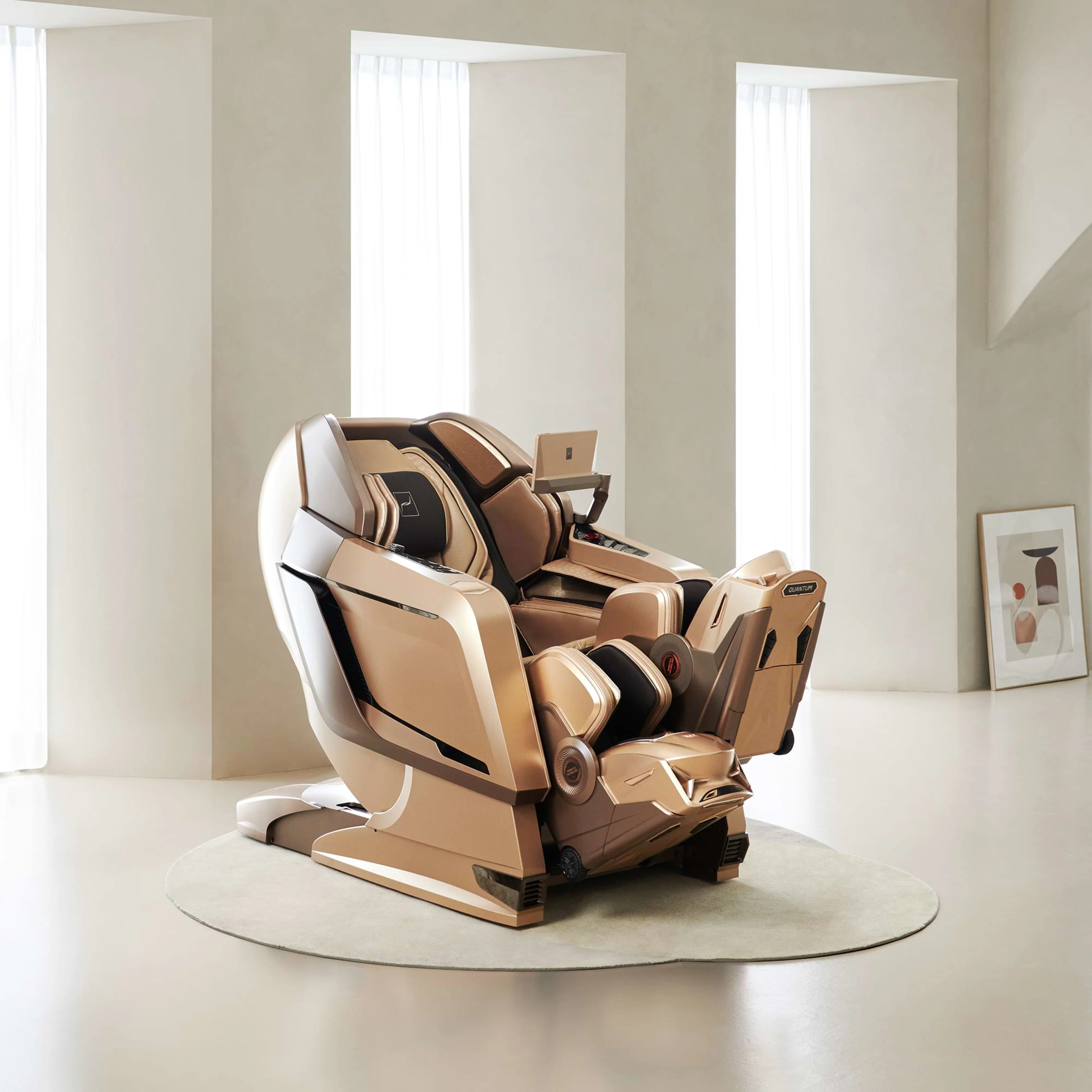 BodyFriend massage chair with built in B&O speakers