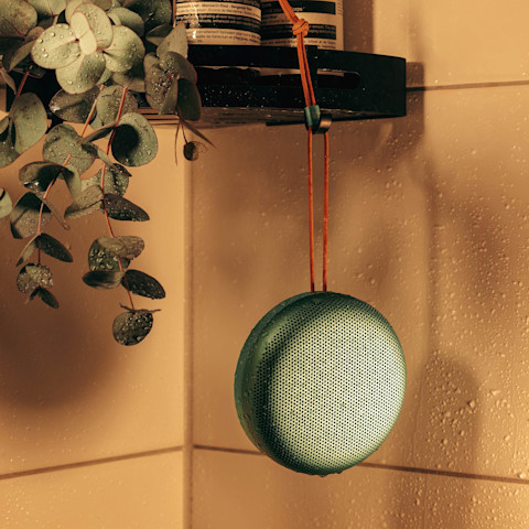 Beosound A1 3rd Gen in a bathroom