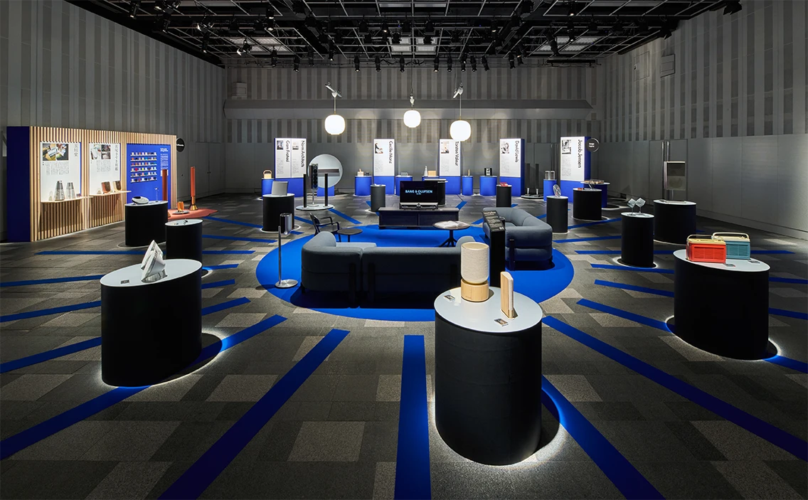 Bang & Olufsen 100周年記念 展覧会会場のイメージ