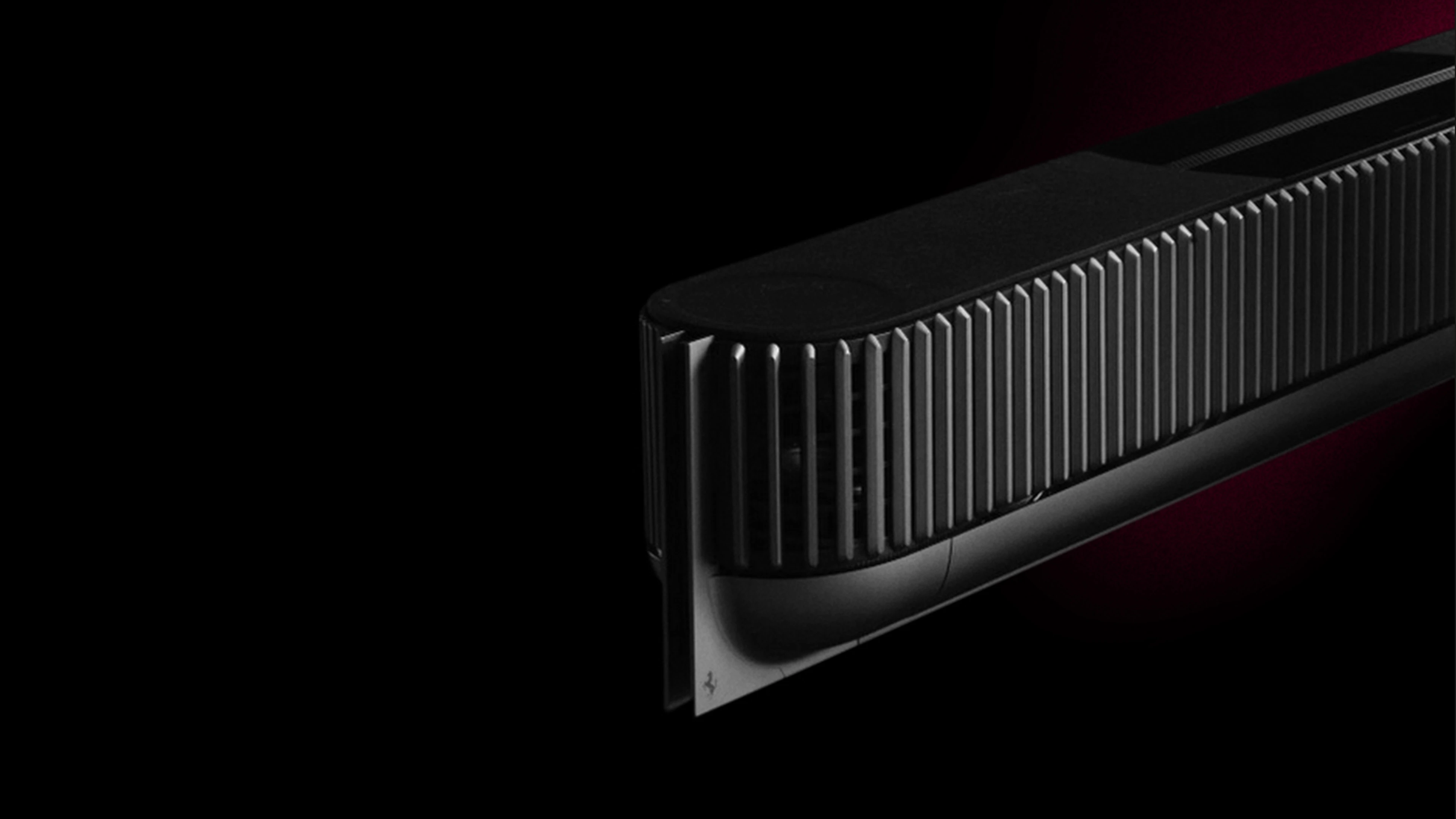 Beosound Theatre Ferrari side detail with Cavallino logo