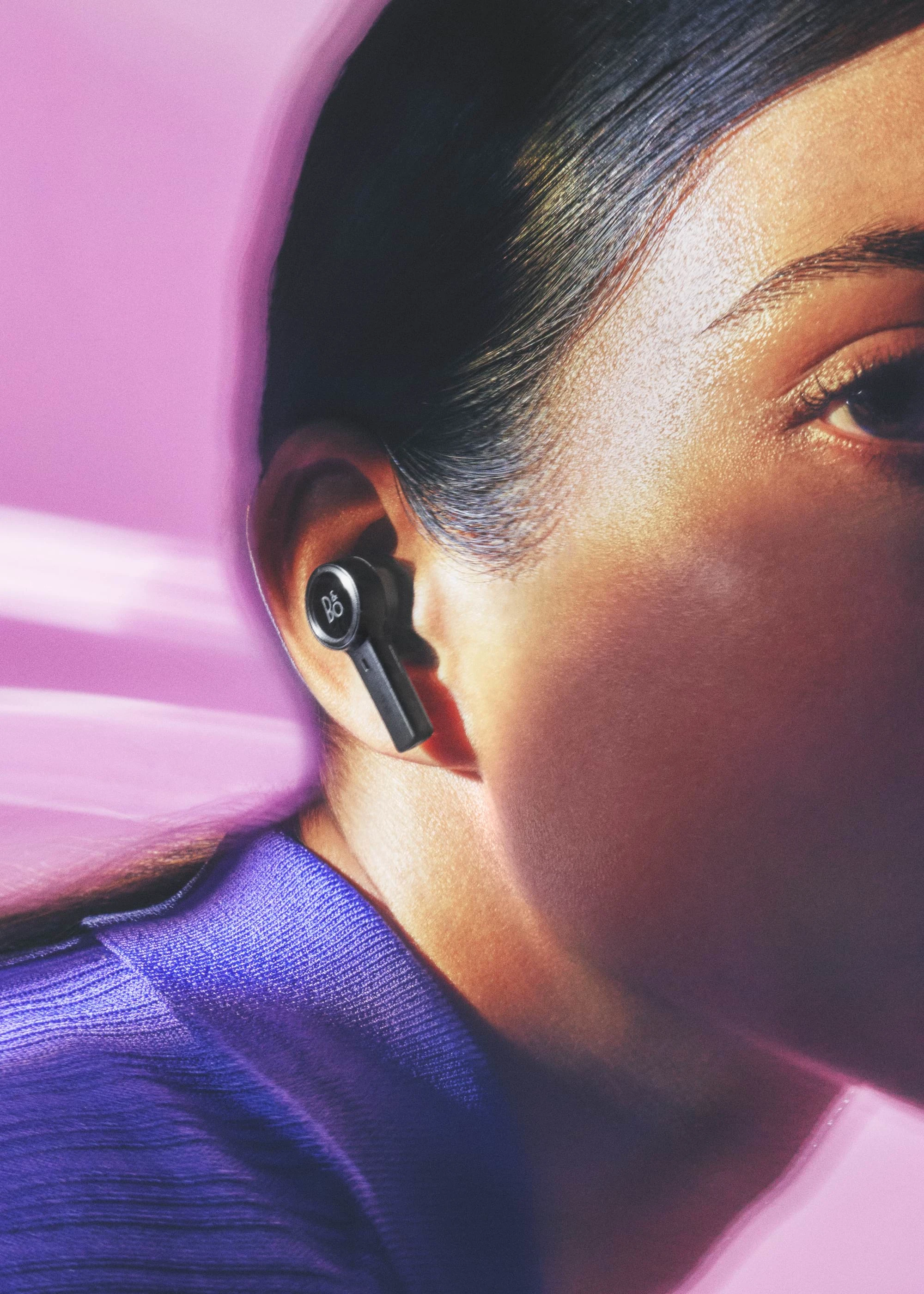 Beoplay EX in shown in an ear