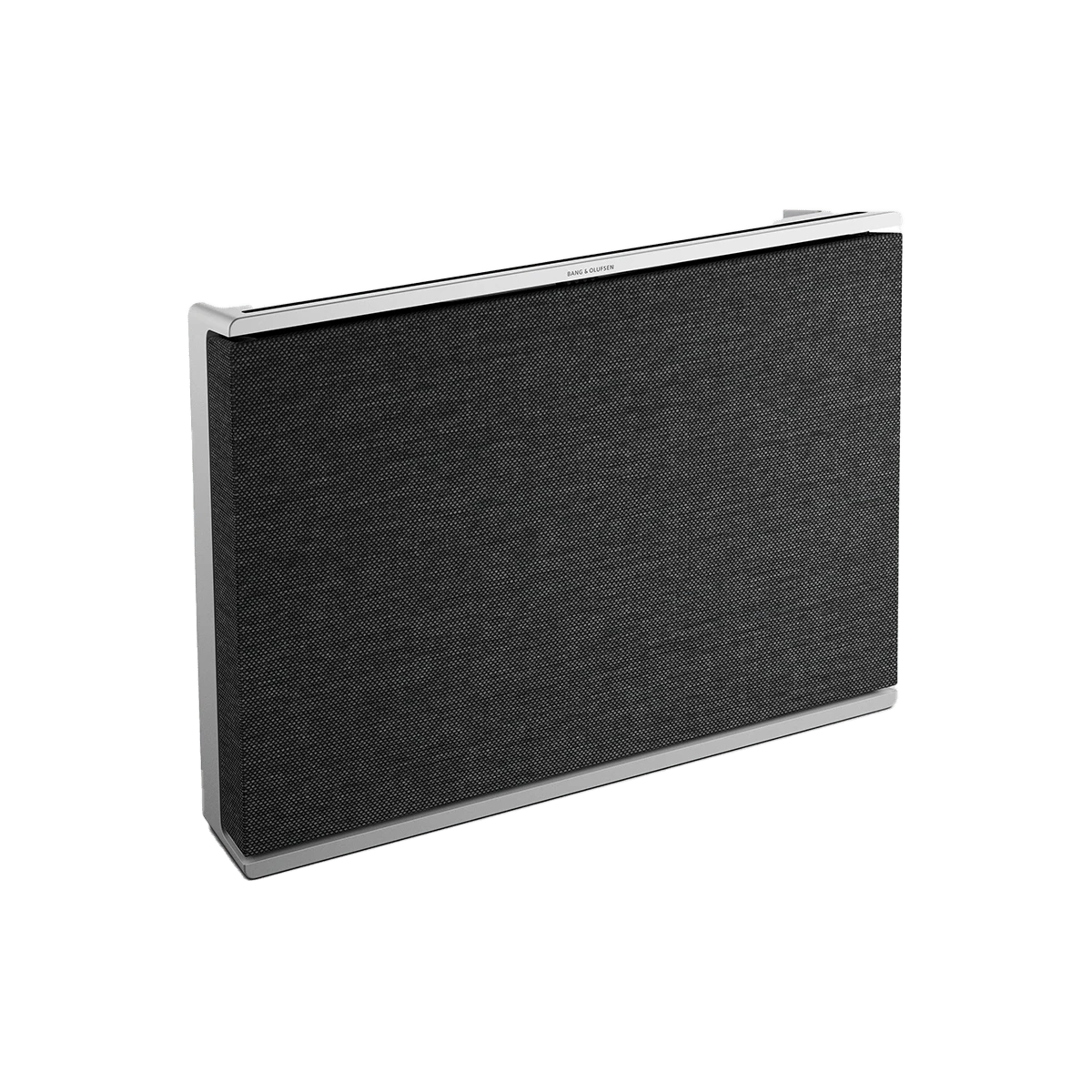 Beosound level natural aluminium dark grey with IF design award logo and Cradle 2 Cradle certificate logo