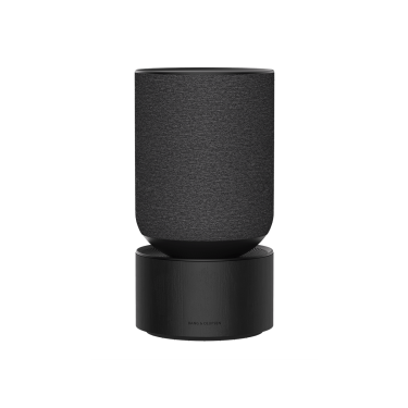 beosound balance black oak speaker with wallpaper design award logo