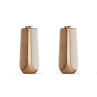 A pair of Beolab 50 in Gold Tone and Gold Wool