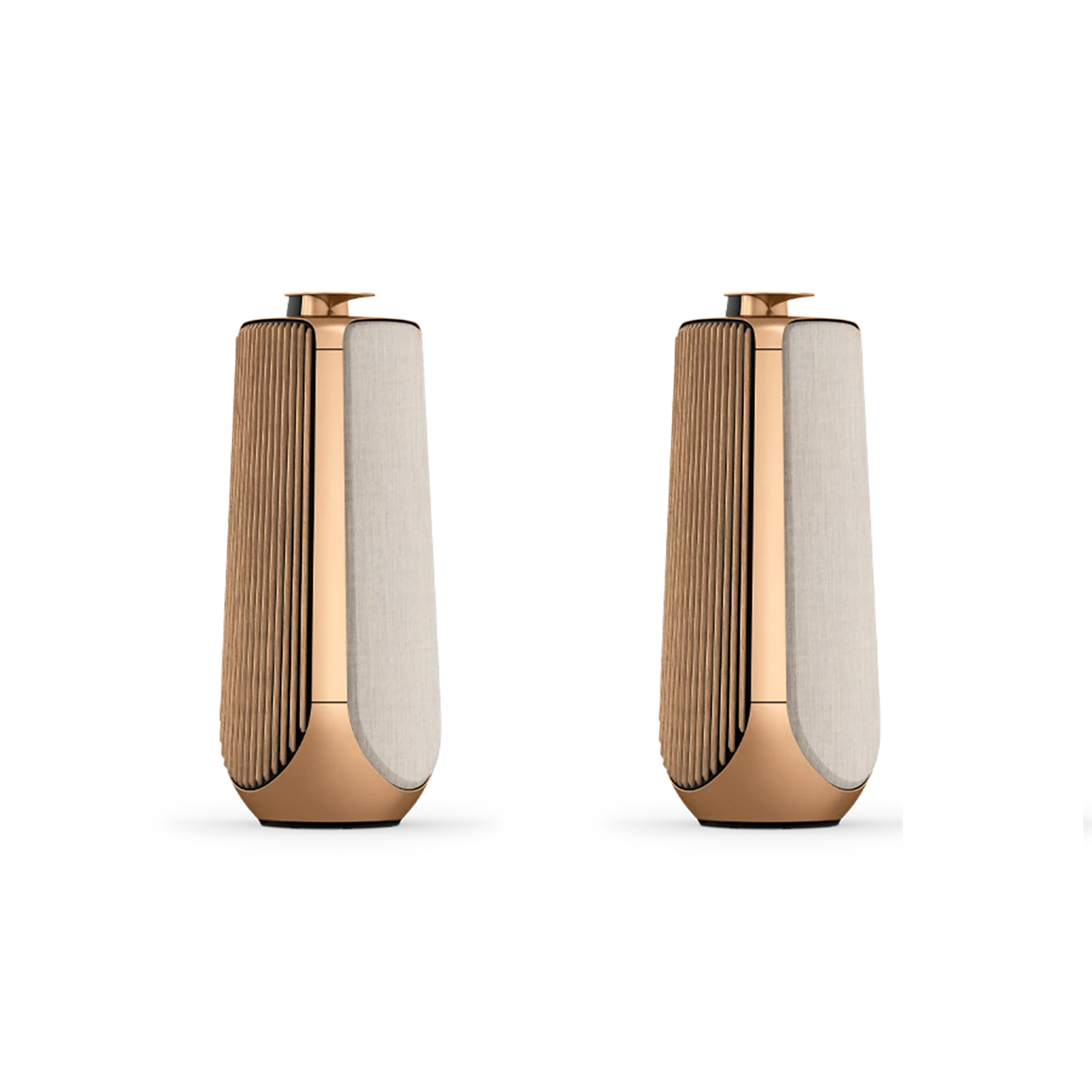 A pair of Beolab 50 in Gold Tone and Gold Wool