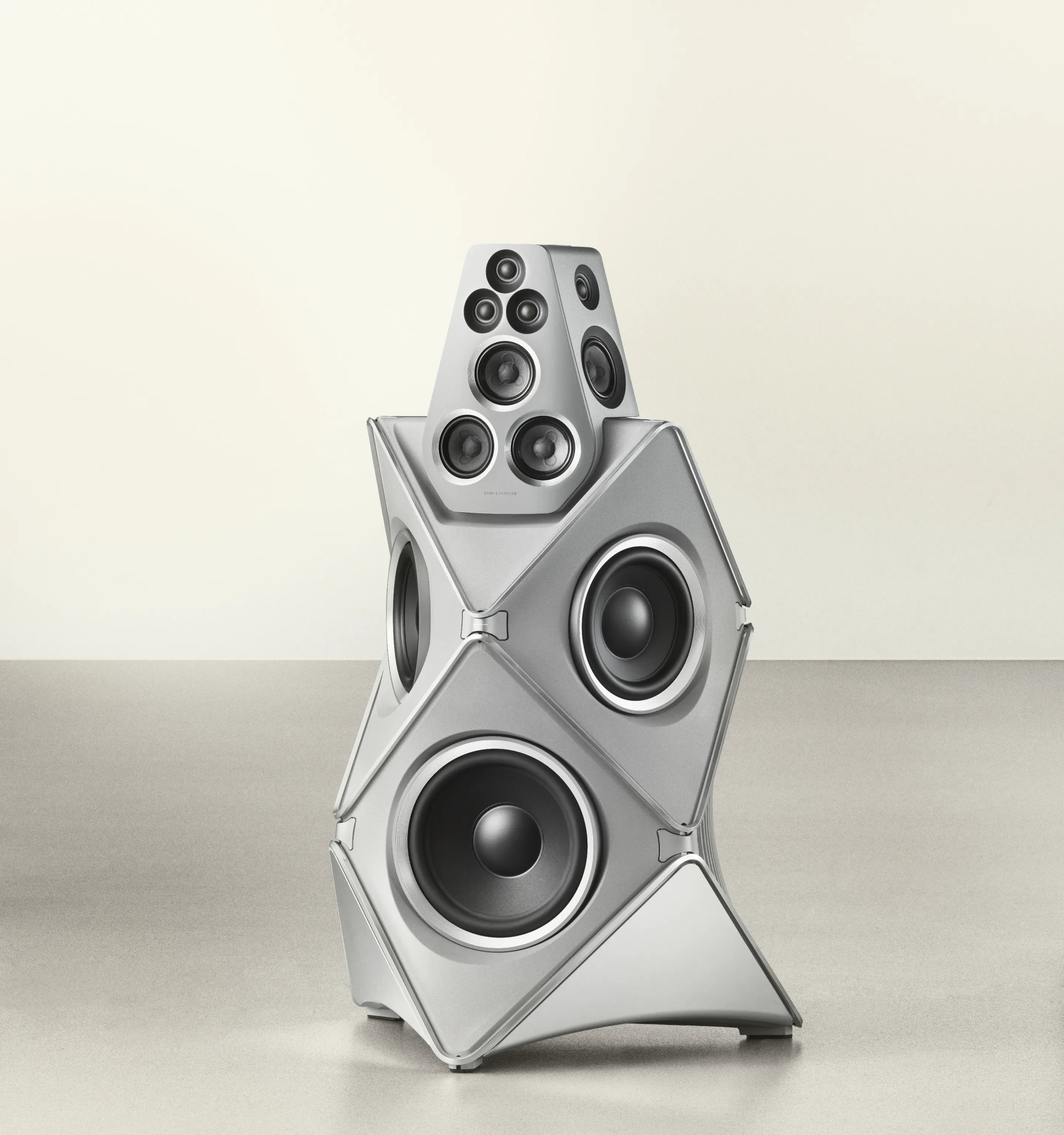 Beautyshot of Beolab 90, limited ateleir edition to celebrate 100 year anniversary of Bang and Olufsen.