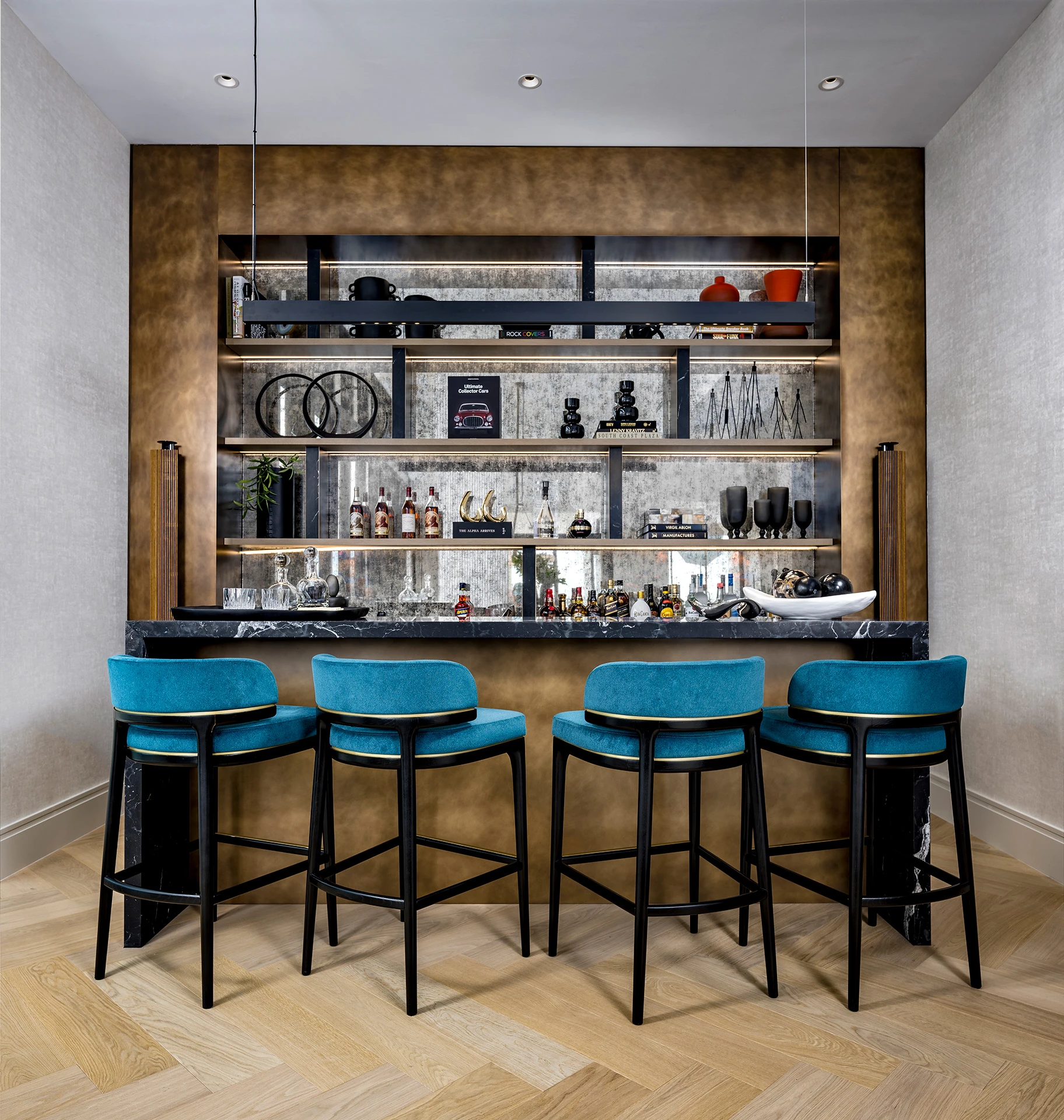Bar area in Caroline Wozniacki  home