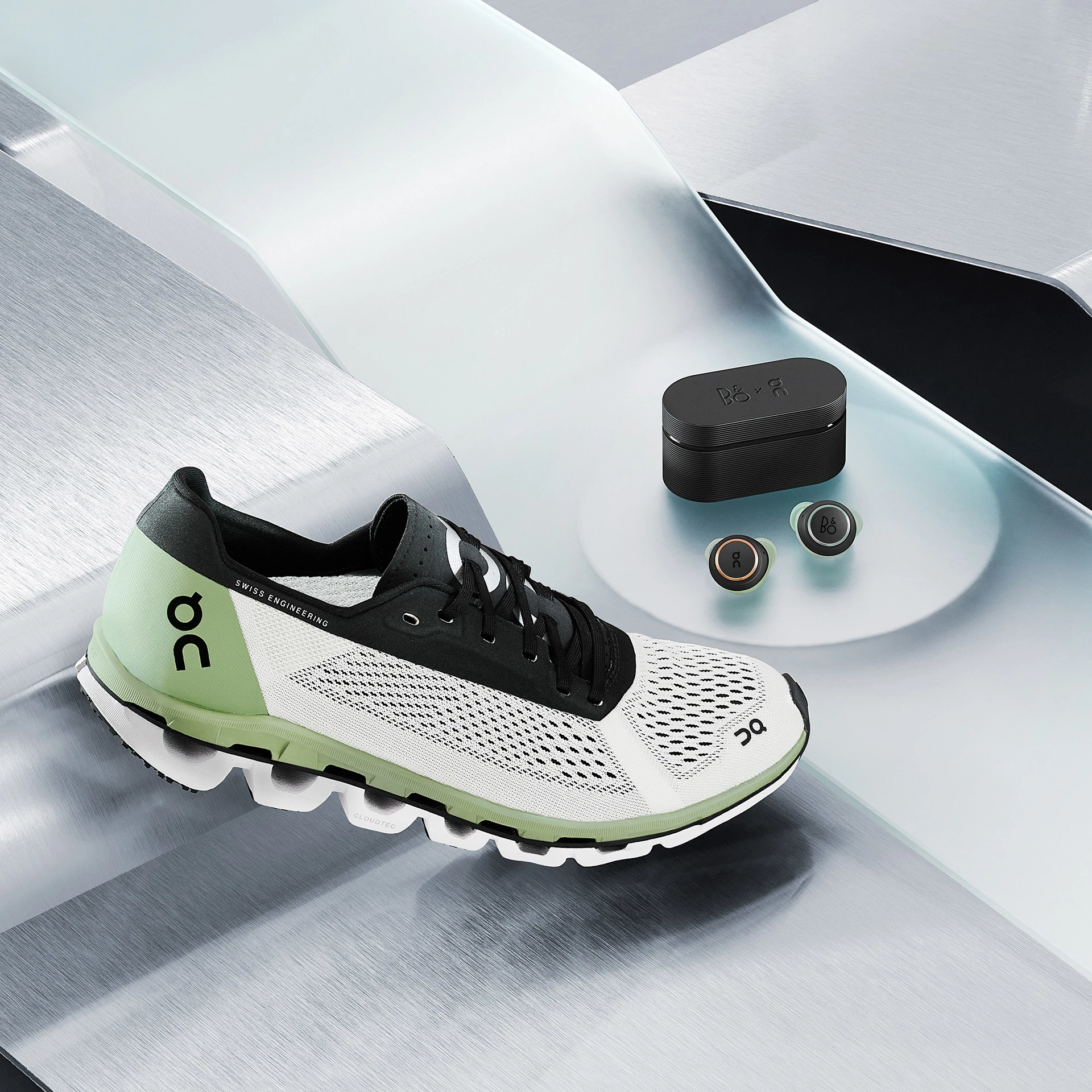 Cloudboom Shoes and Beoplay E8 Sport Earphones