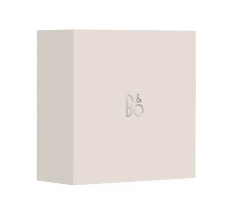 The packaging box of Beosound A1 3rd Gen