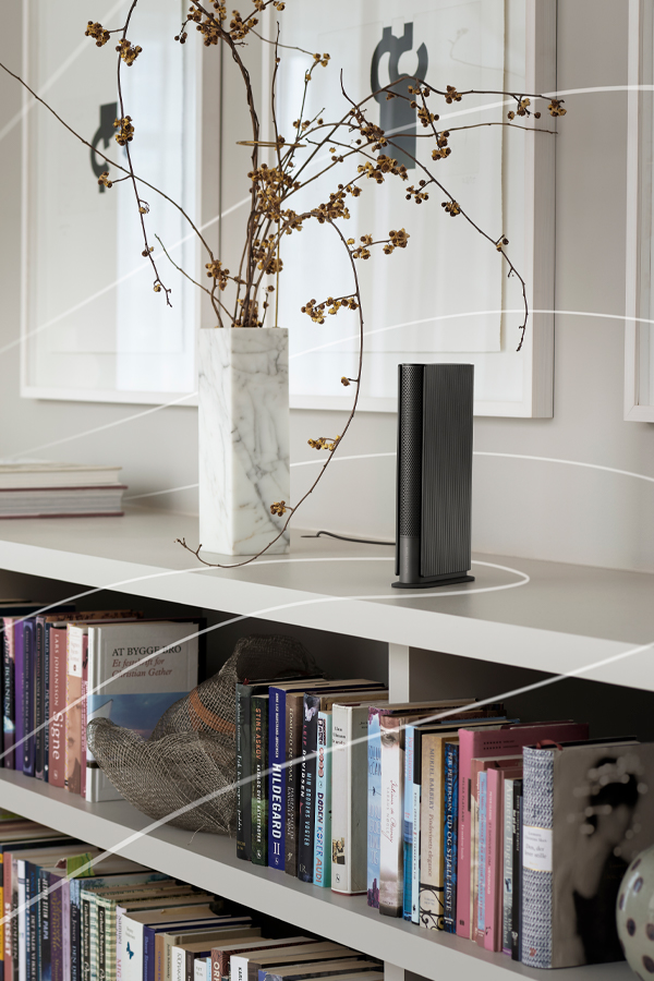 Bang & Olufsen Beosound Emerge - Compact Slim Bookshelf Home Speaker with  Bluetooth, WiFi and Ultra-Wide Sound, Cradle to Cradle Certified Circular