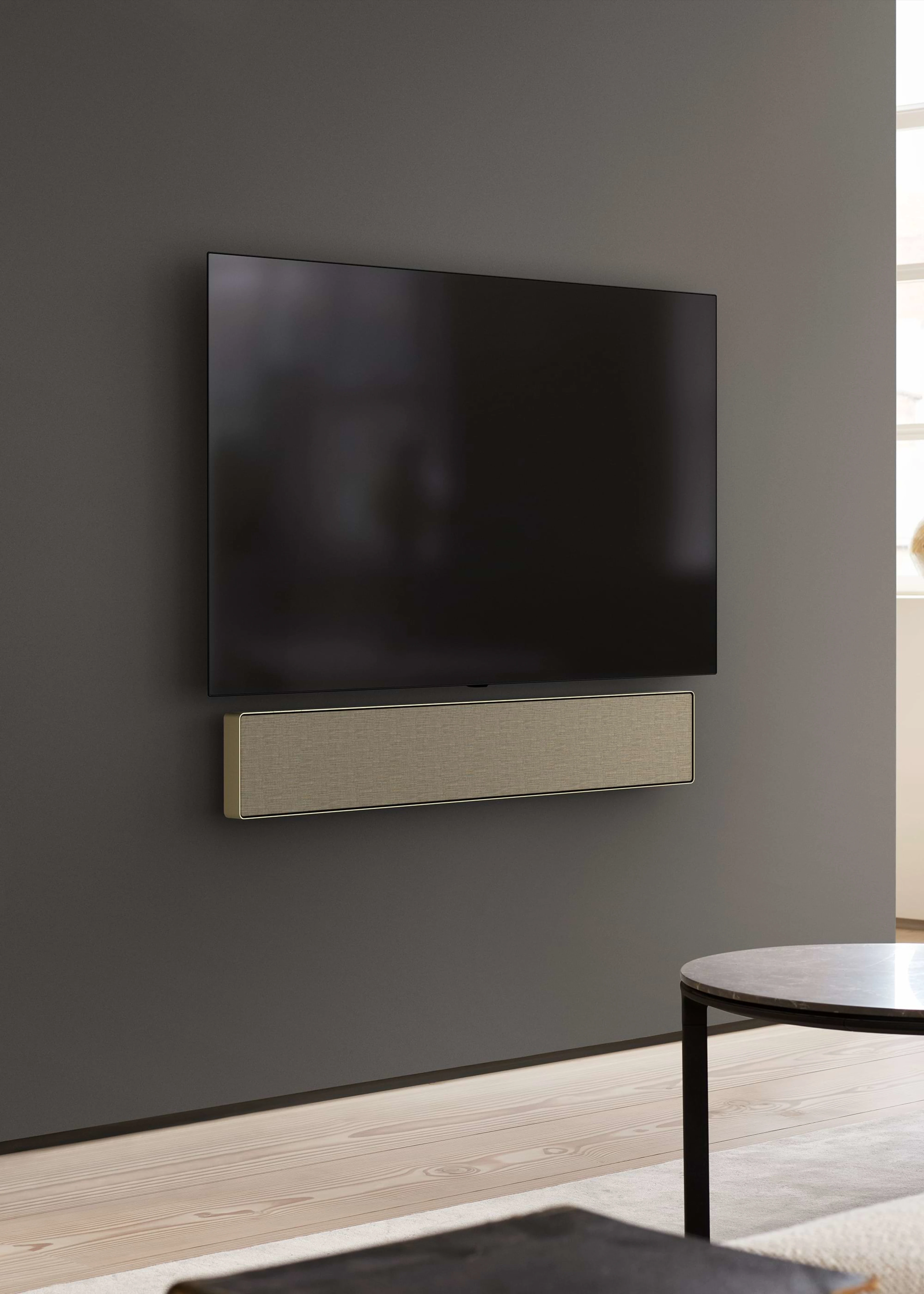 Beosound Stage on a wall in a living room