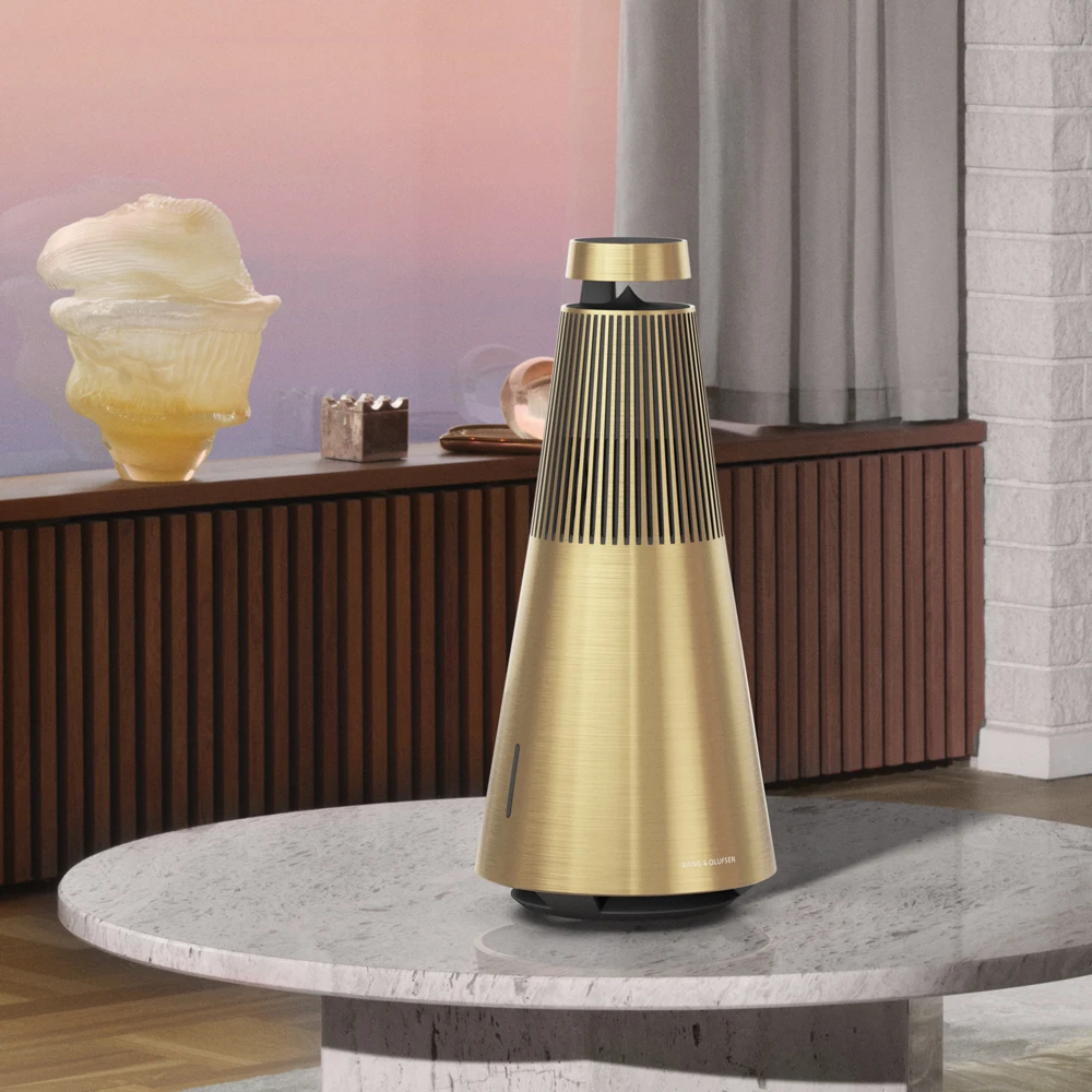 Beosound 2 in Aluminium in a living room