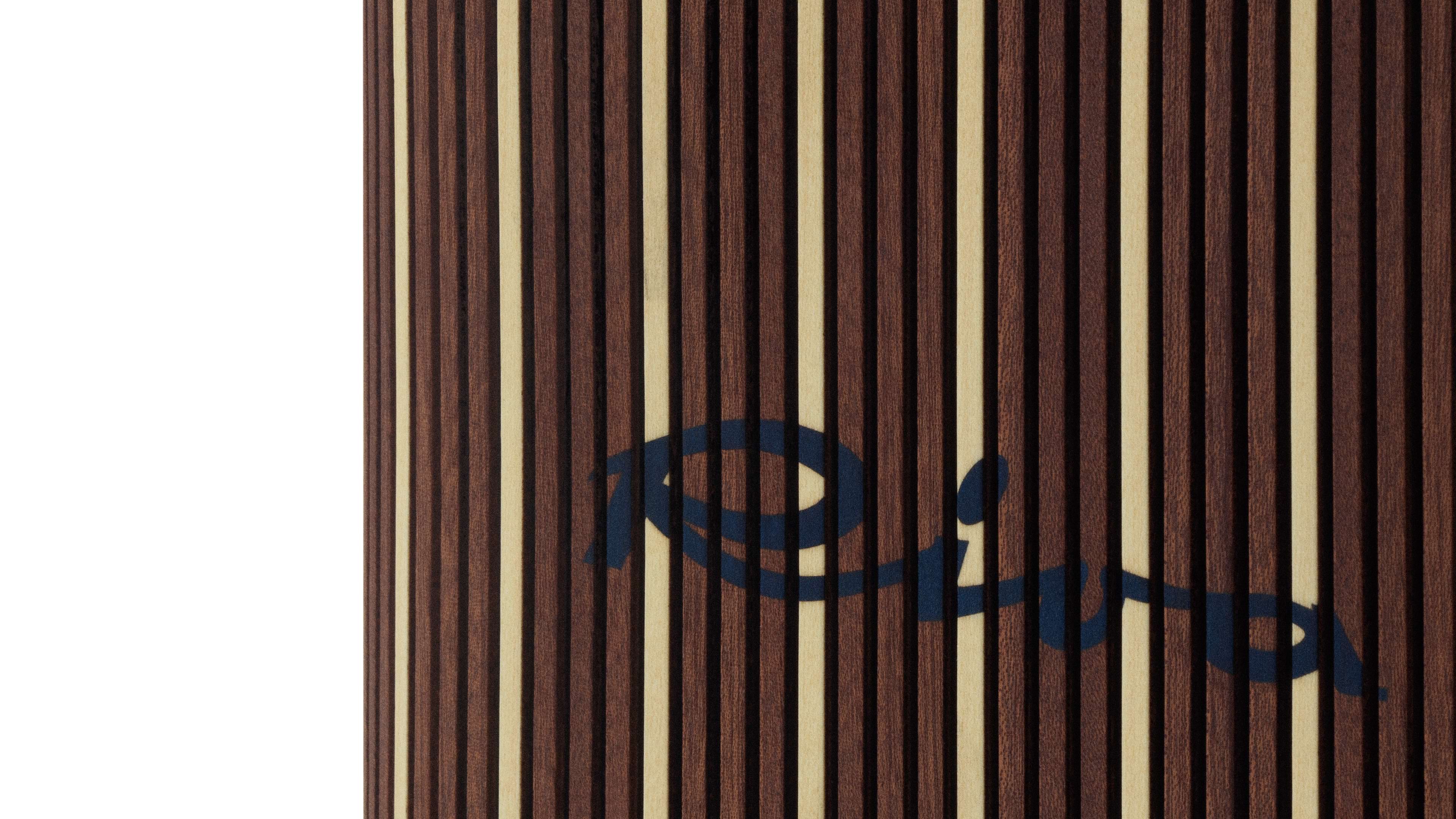 Close up of the cover of the Beosound A5 Riva edition