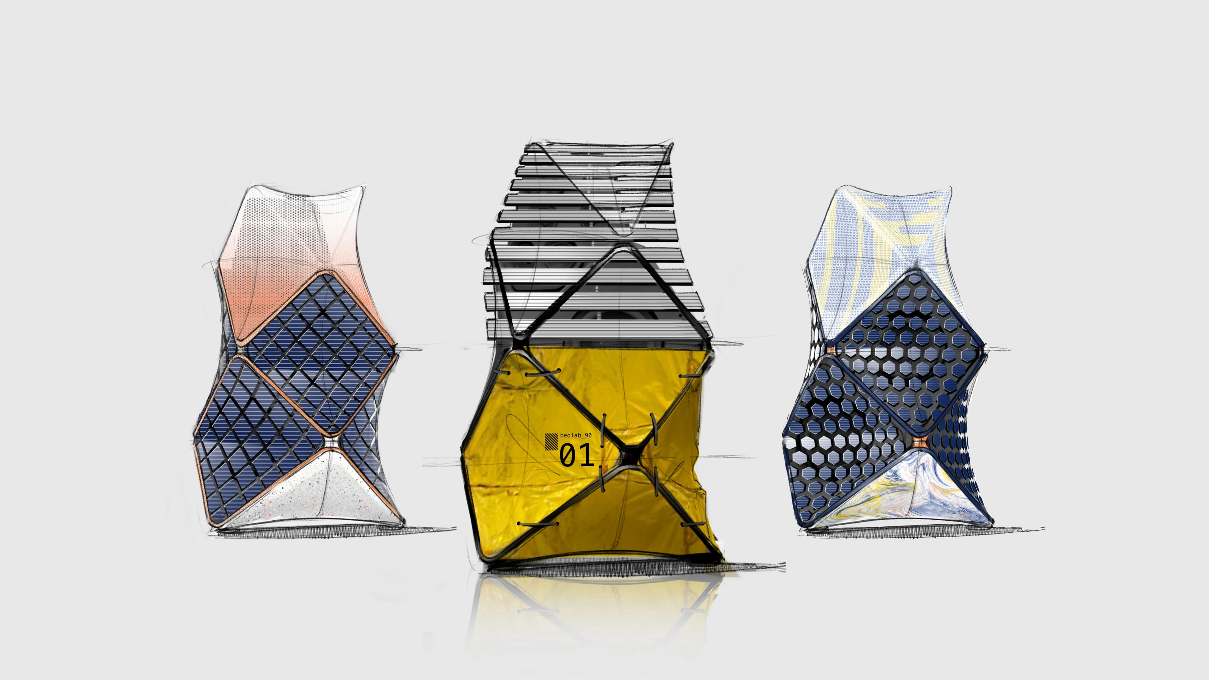 Illustrations of Bespoke Beolab 90