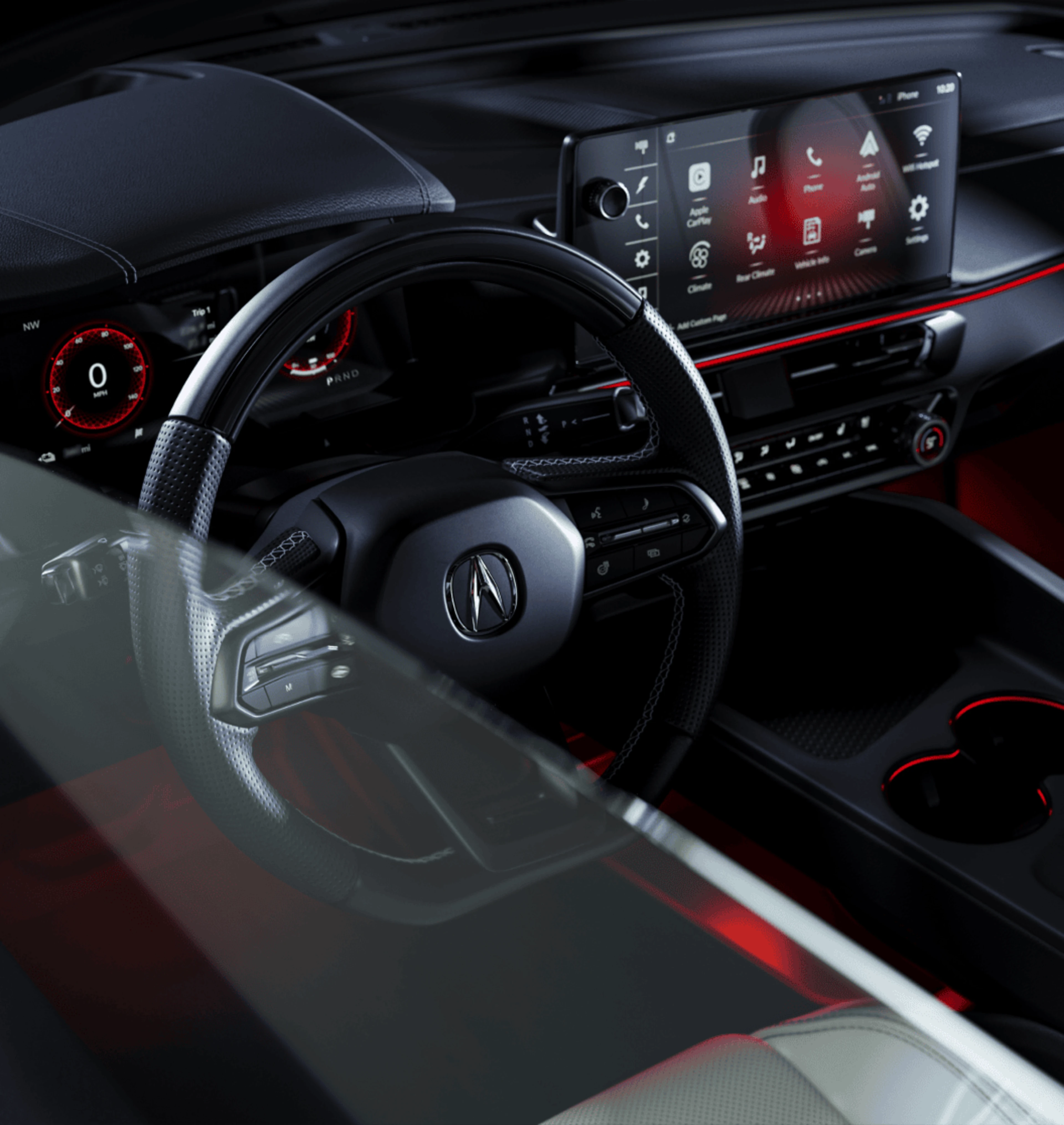 Steering wheel of the Acura