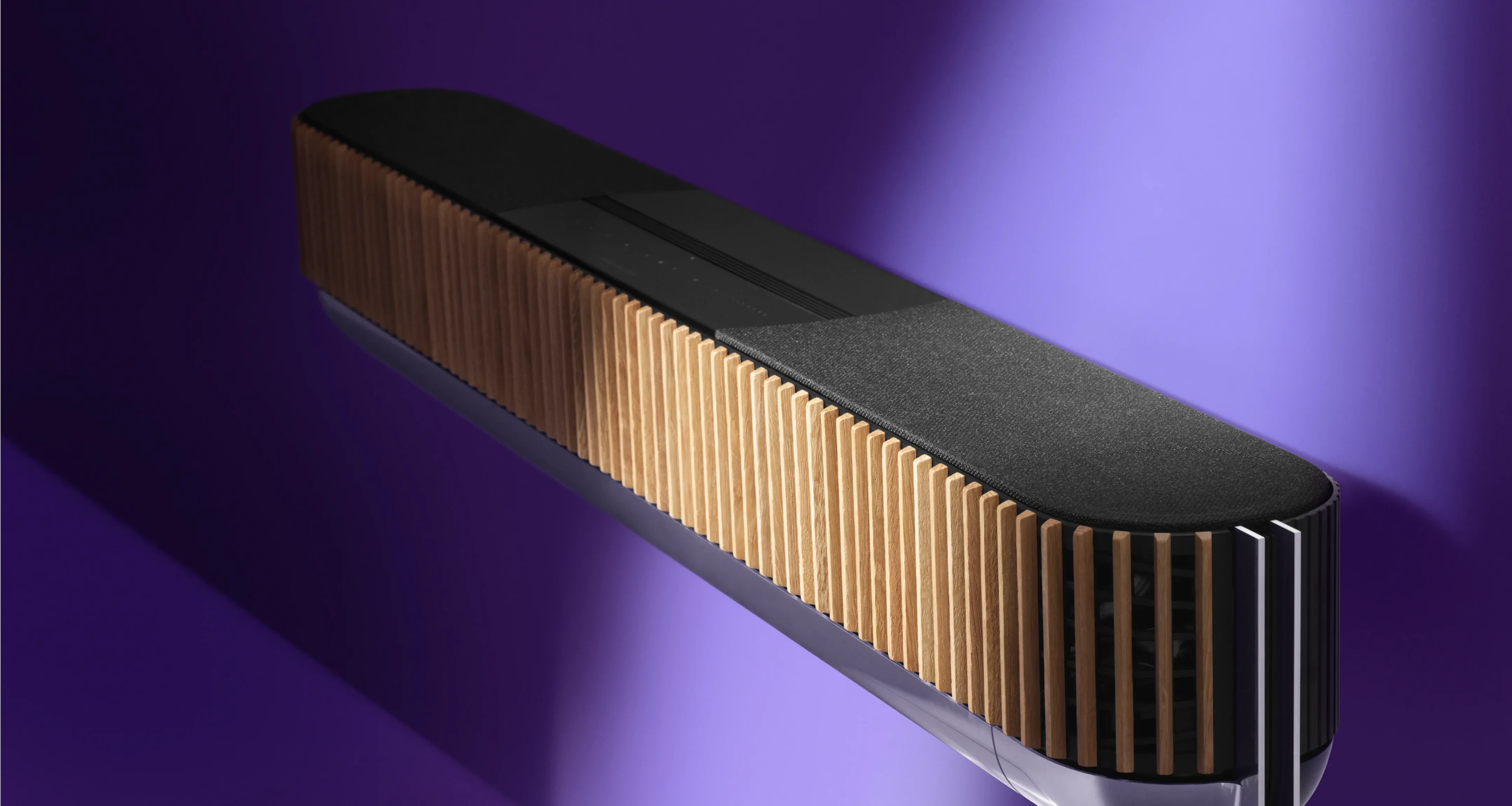 Image of Beosound Theatre with purple background