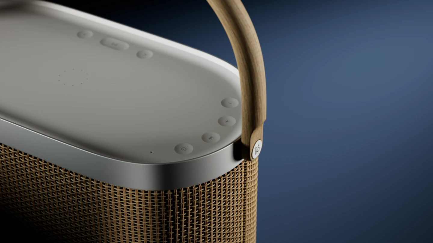 Image of Beosound A5 in Nordic Weave upclose