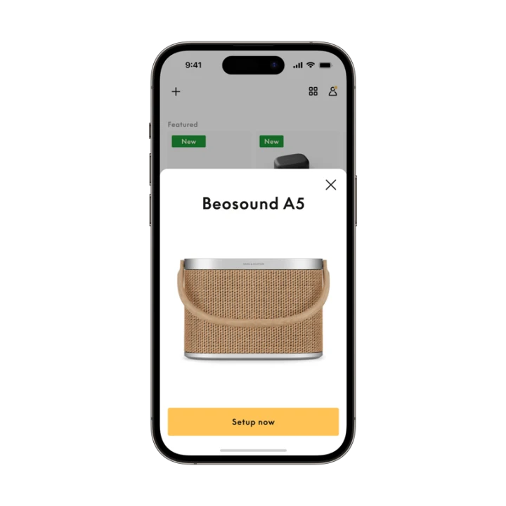 Image of Beosound A5 in the app