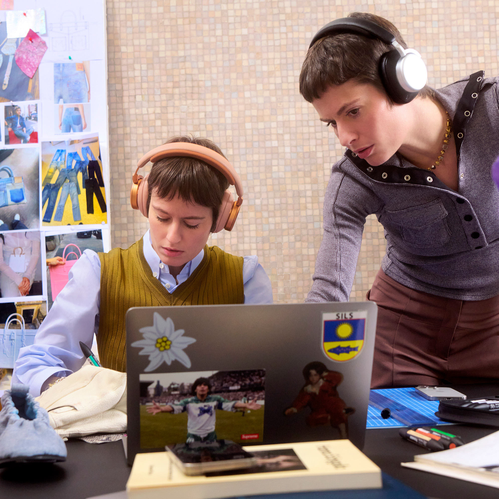 Medea sisters at the office