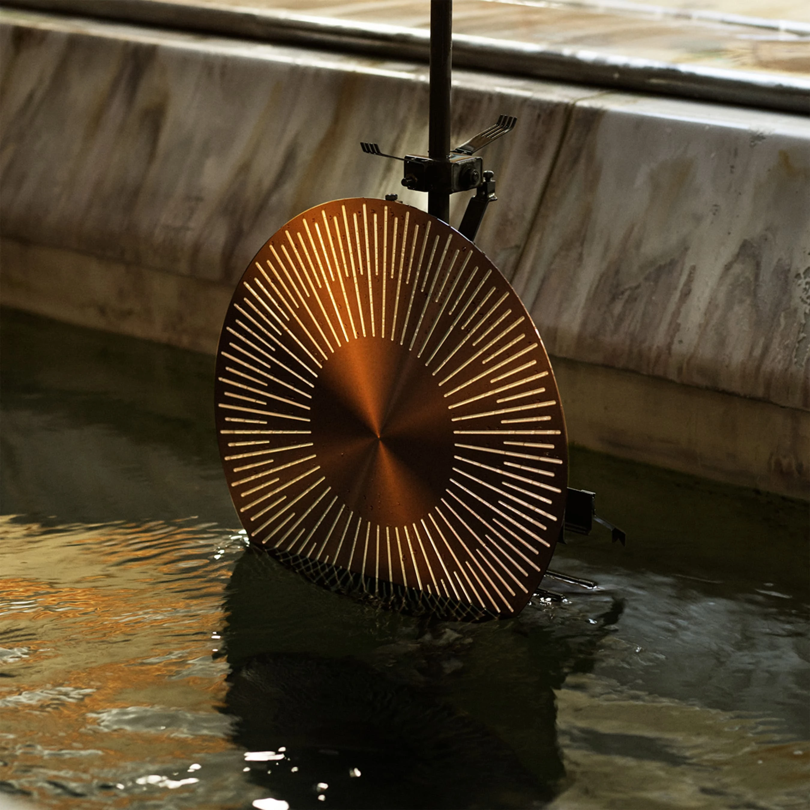 Craft image of a Beolab 28 speaker floor stand with anniversary pattern