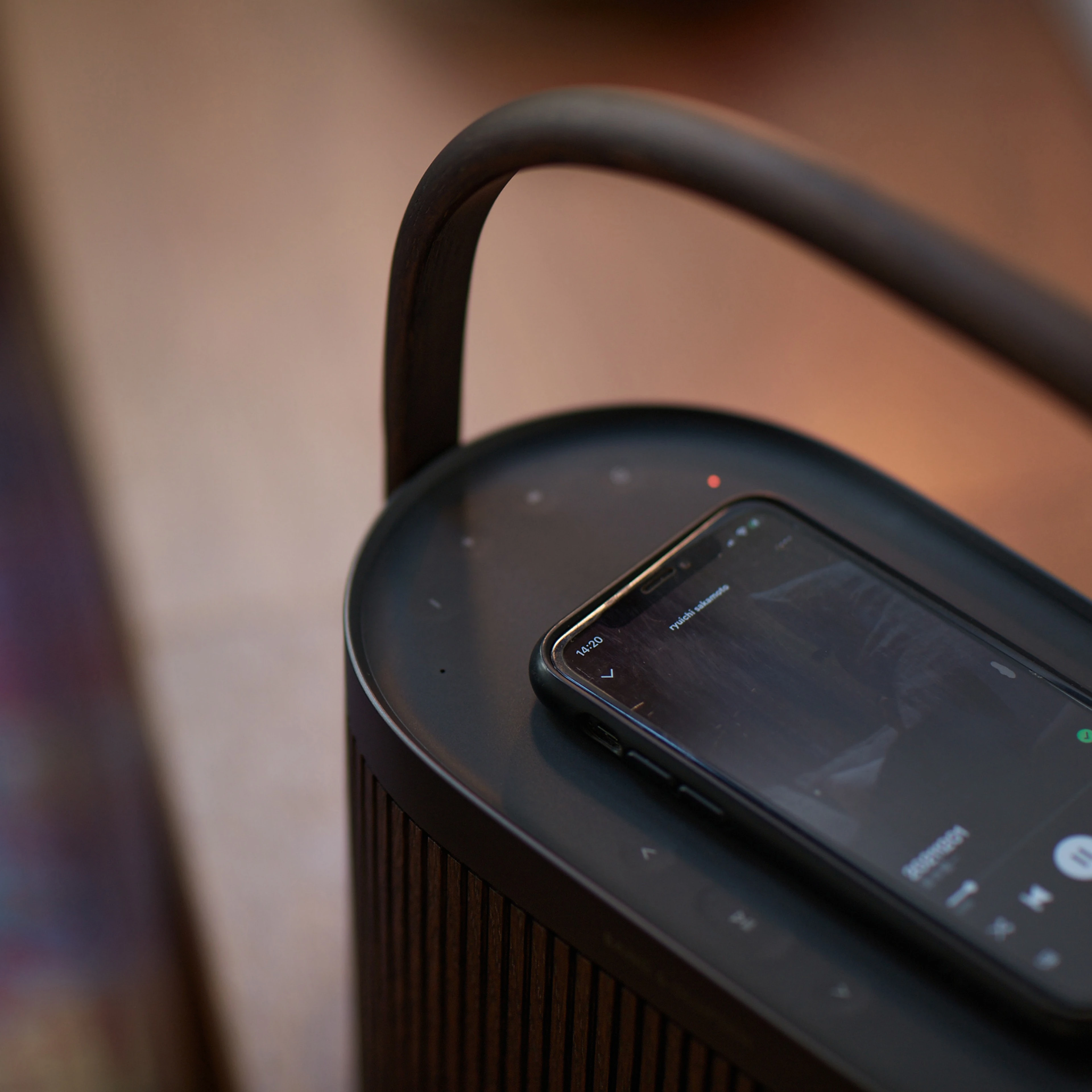 Beosound a5 with phone charging on top