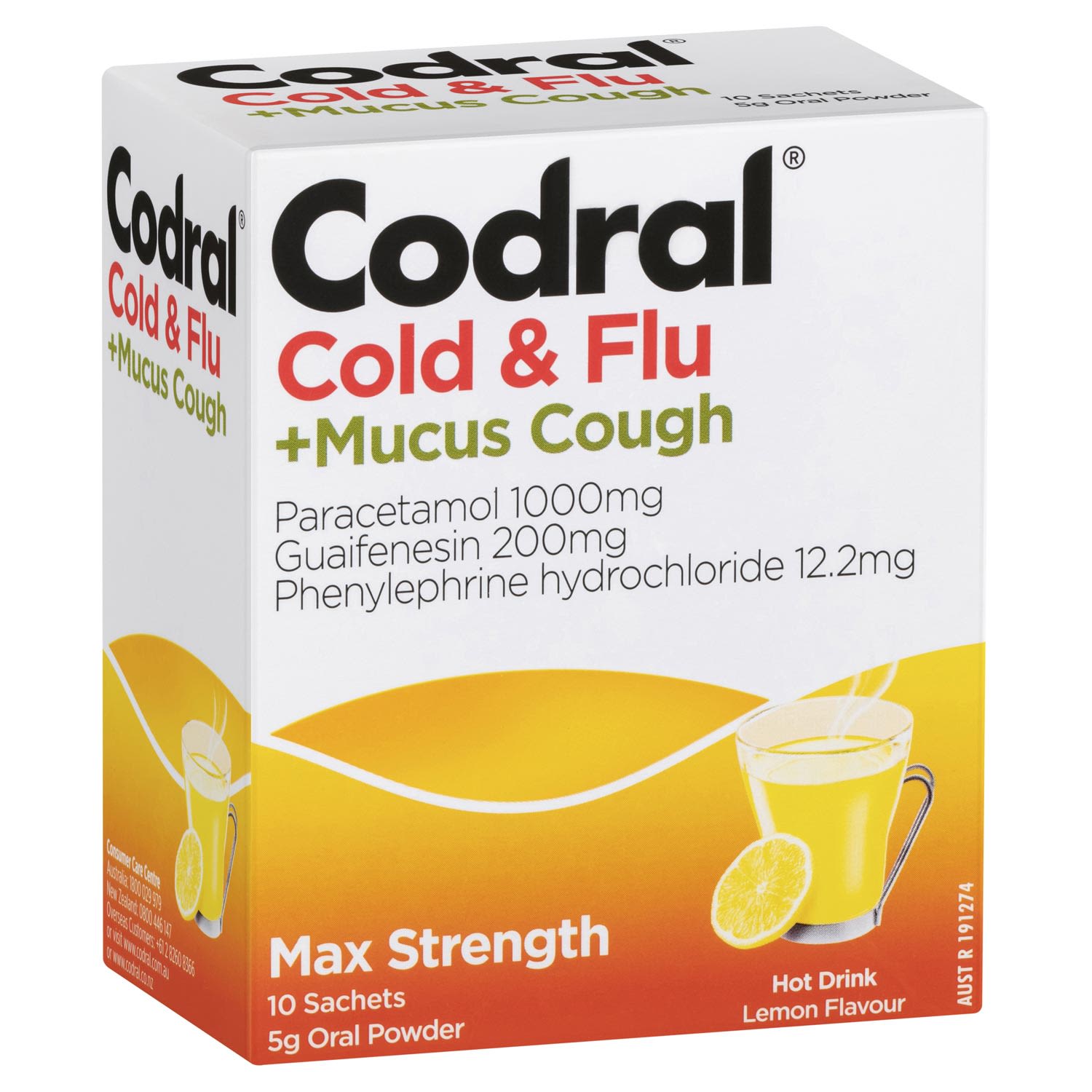 CODRAL® Cold & Flu +Mucus Cough Hot Drink